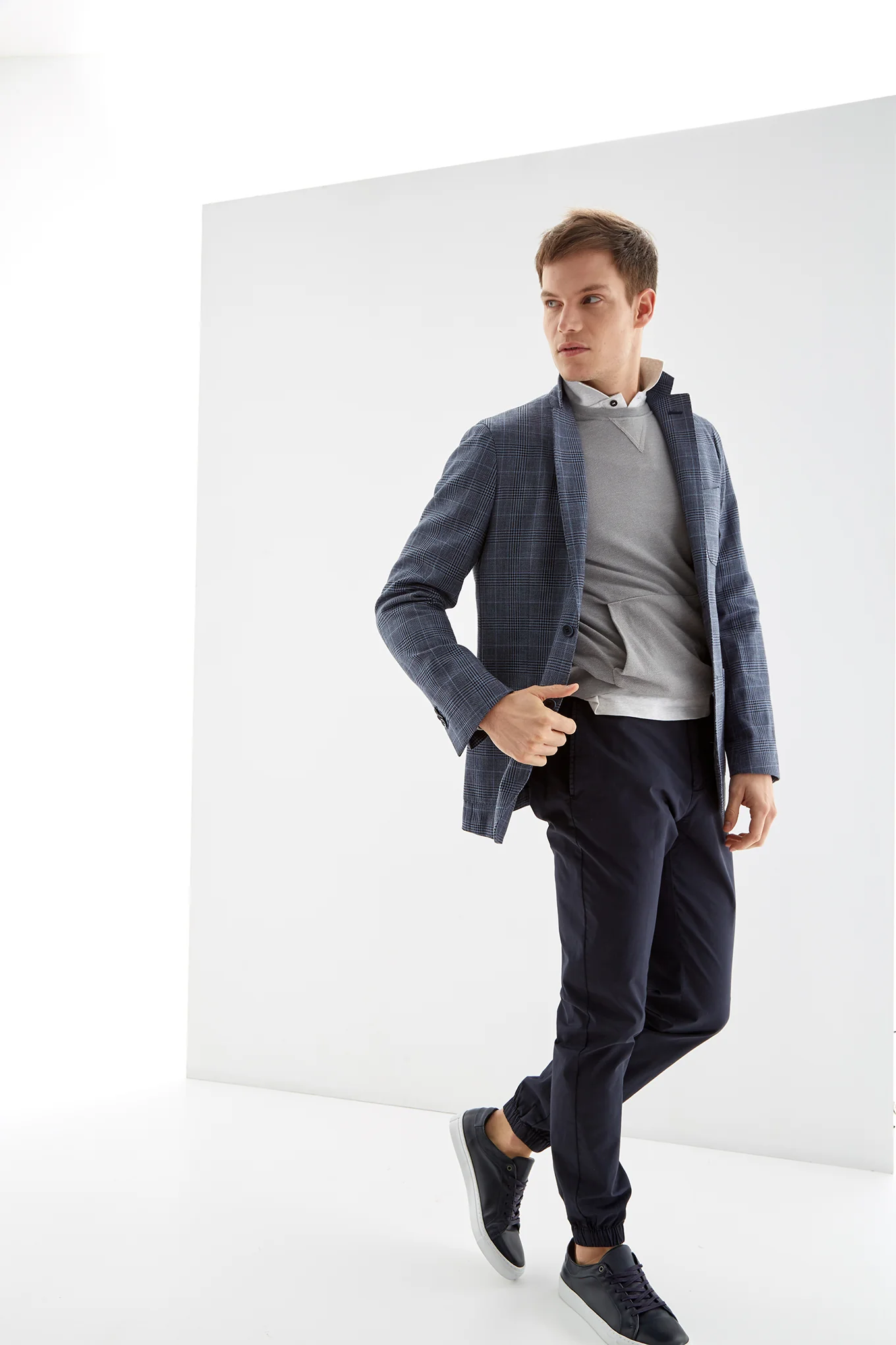 Men's Prince of Wales Slim Fit Classic Blazer