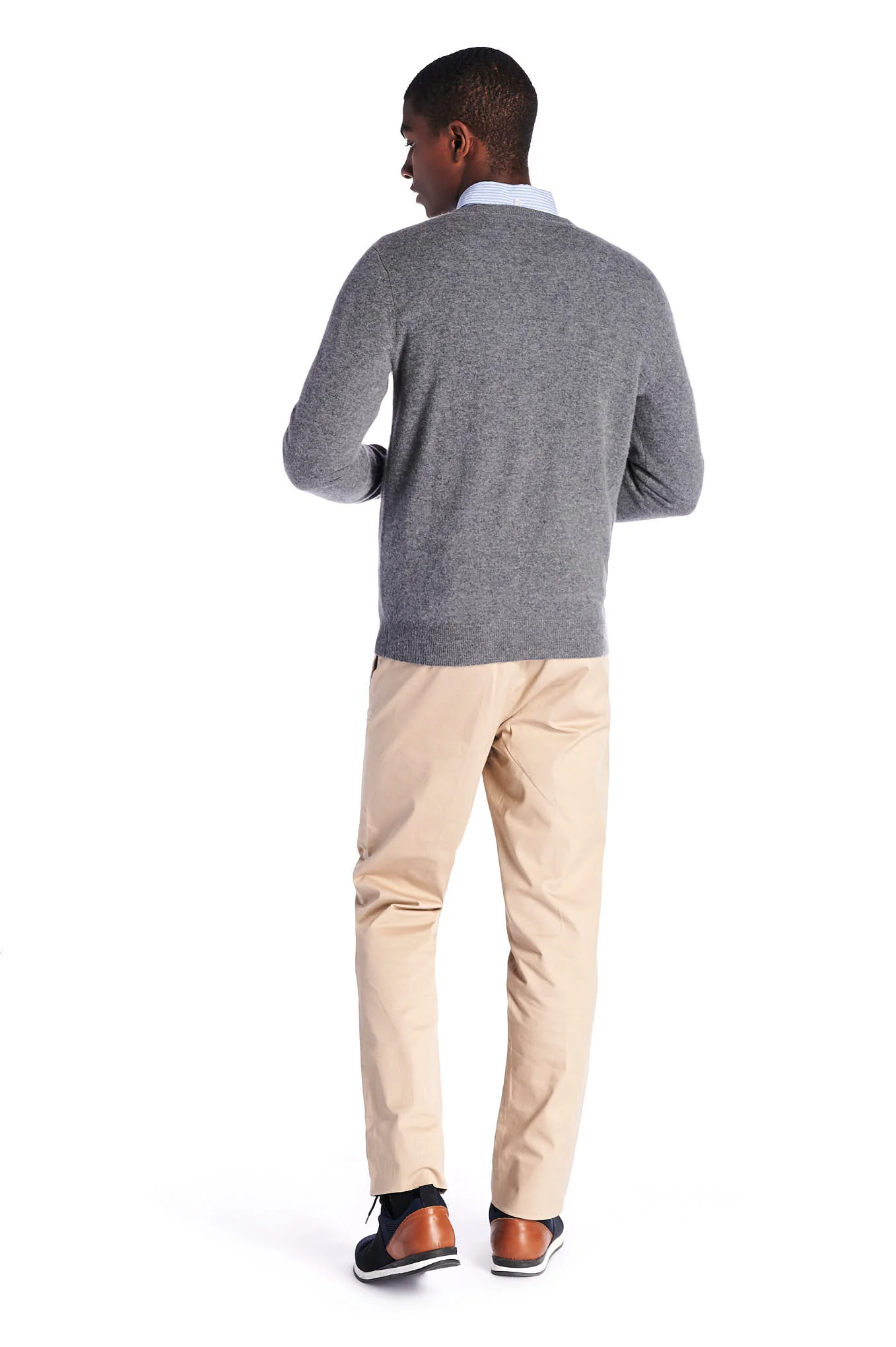 Men's Regular Fit Casual Knit Sweater in Cashmere - Image 3