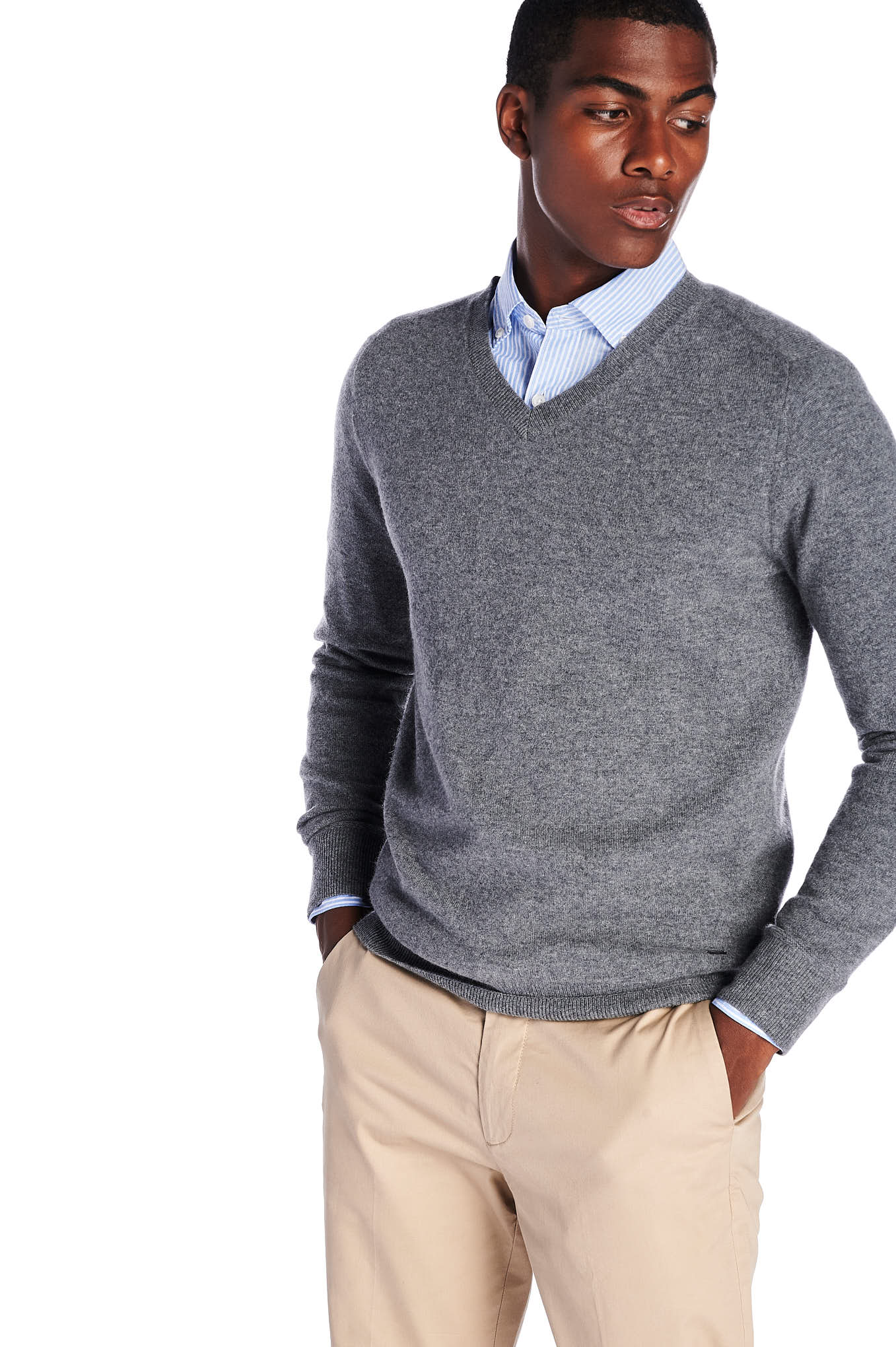 Men's Regular Fit Casual Knit Sweater in Cashmere - Image 6