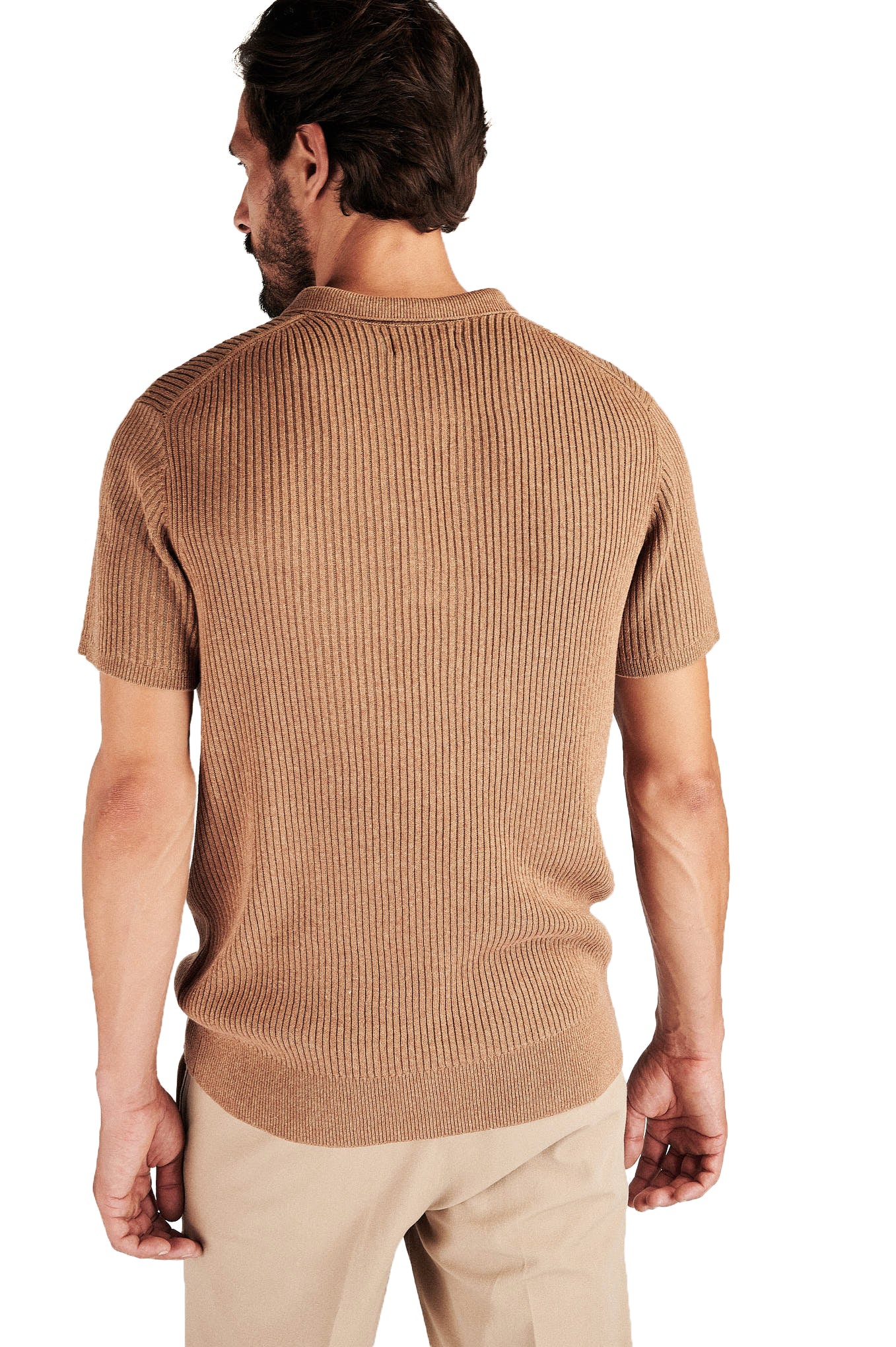 Men's Regular Fit Casual Mesh Polo - Image 4