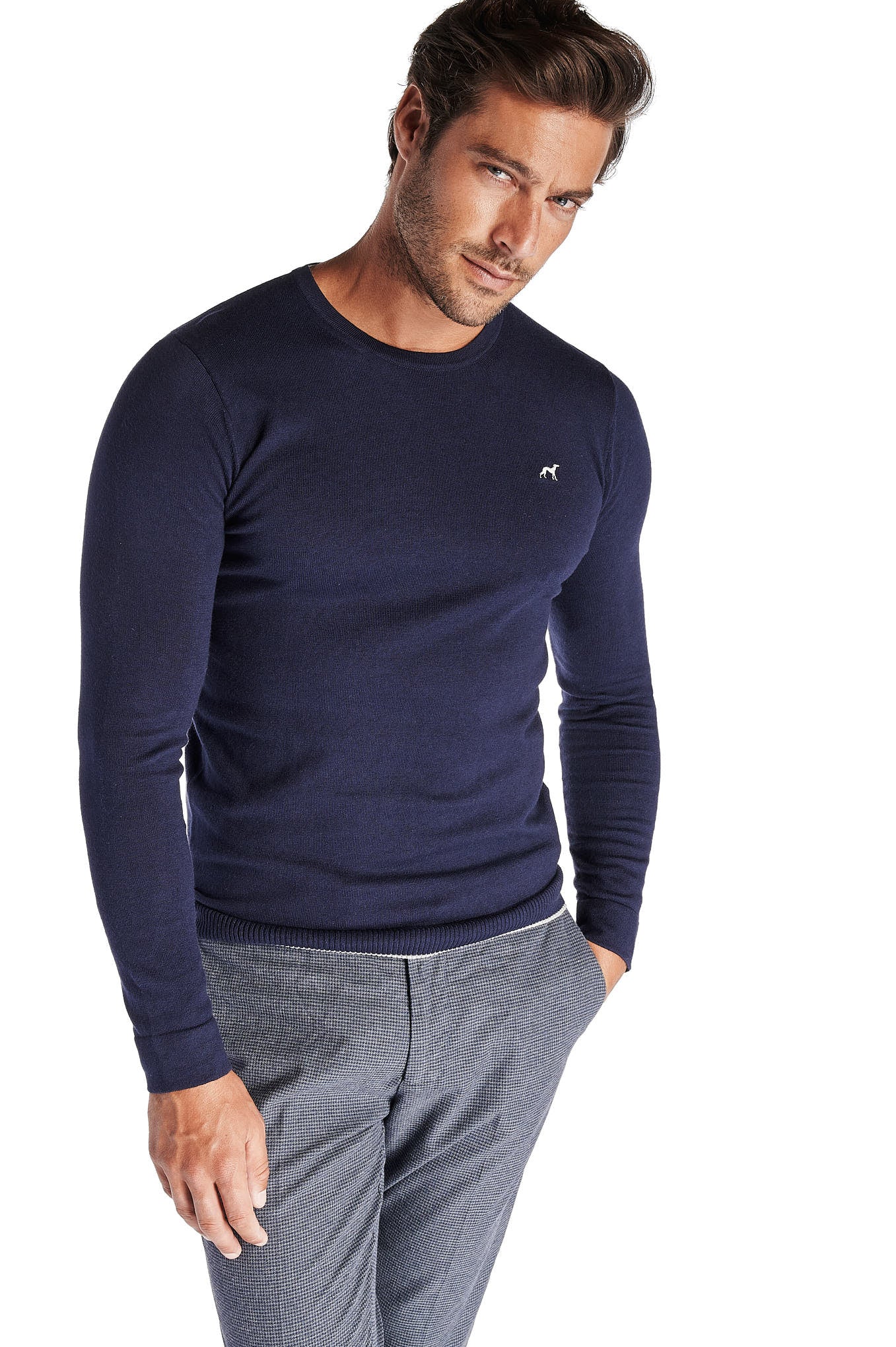 Men's Regular Fit Casual Sweater with Cashmere and Silk - Image 5