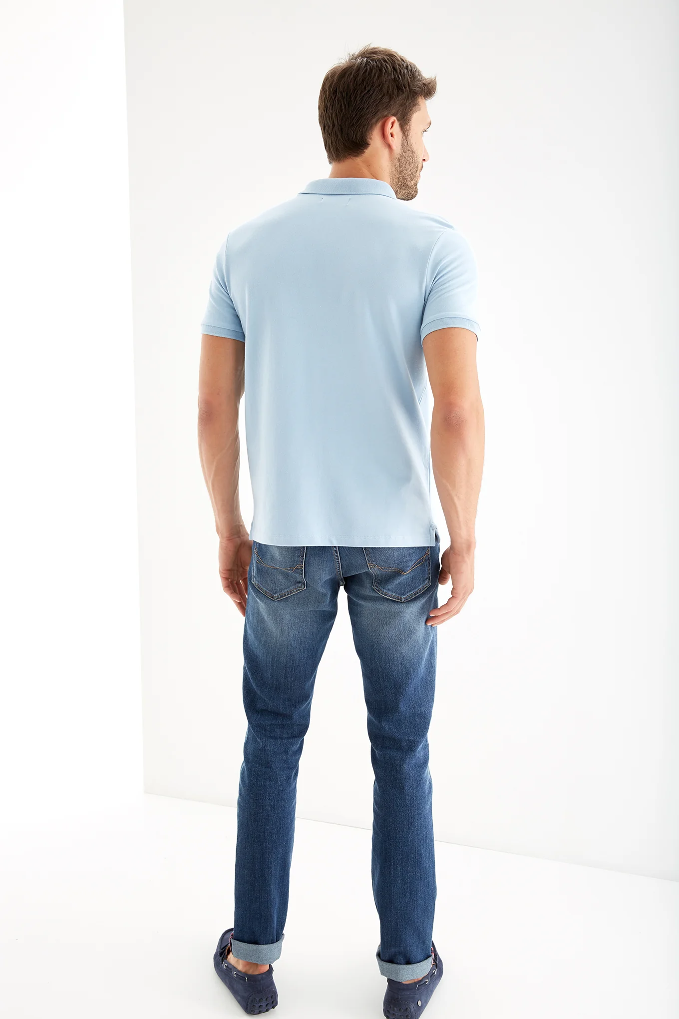 Men's Regular Fit Sports Piquet Polo Shirt - Image 12