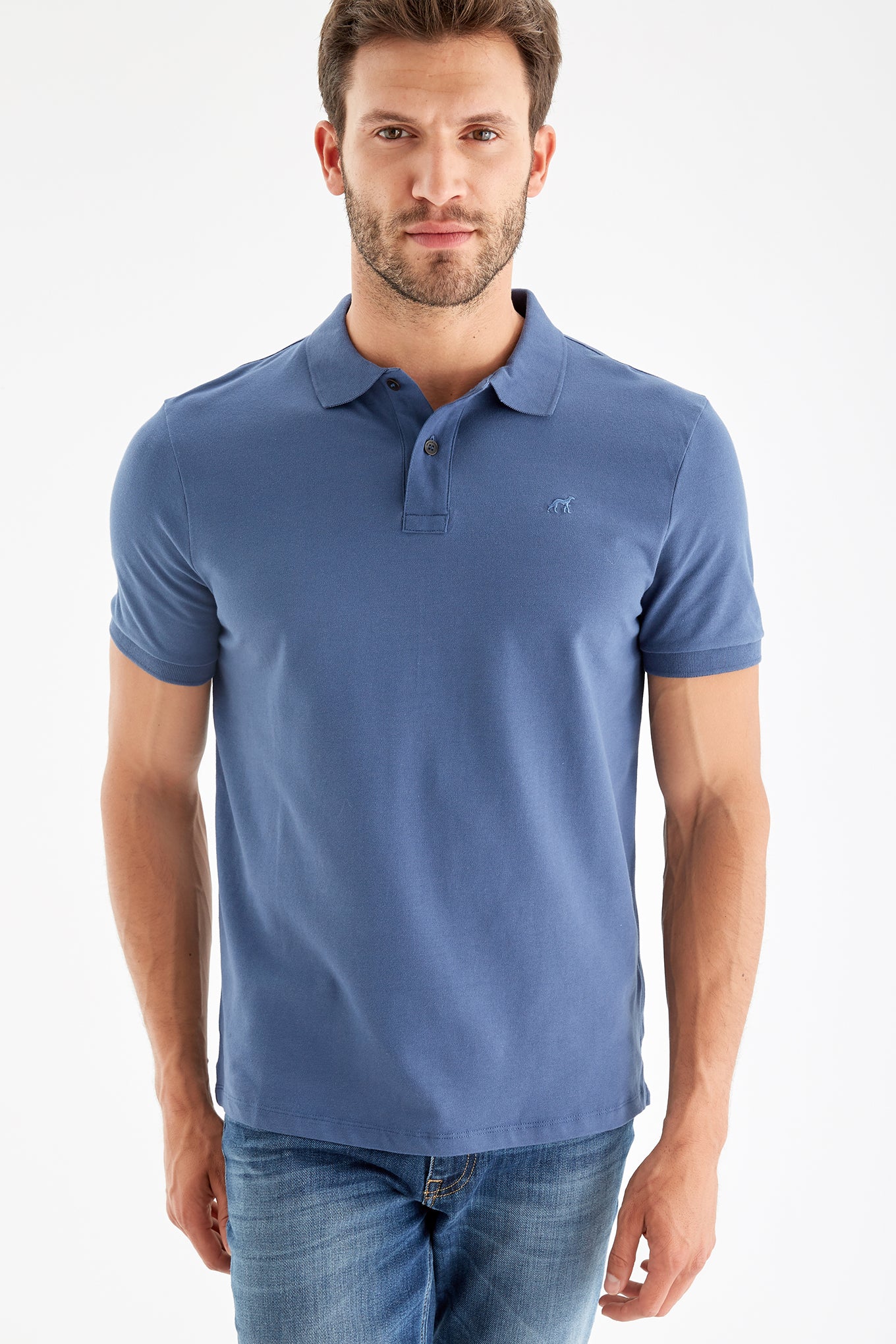 Men's Regular Fit Sports Piquet Polo Shirt - Image 3