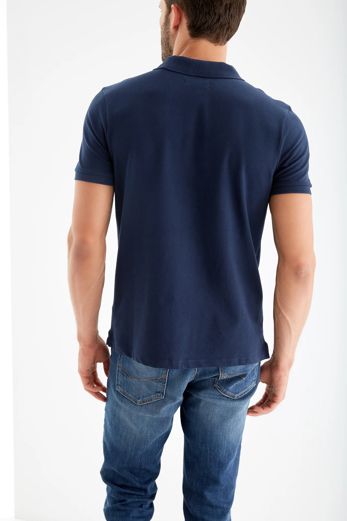 Men's Regular Fit Sports Piquet Polo Shirt - Image 7