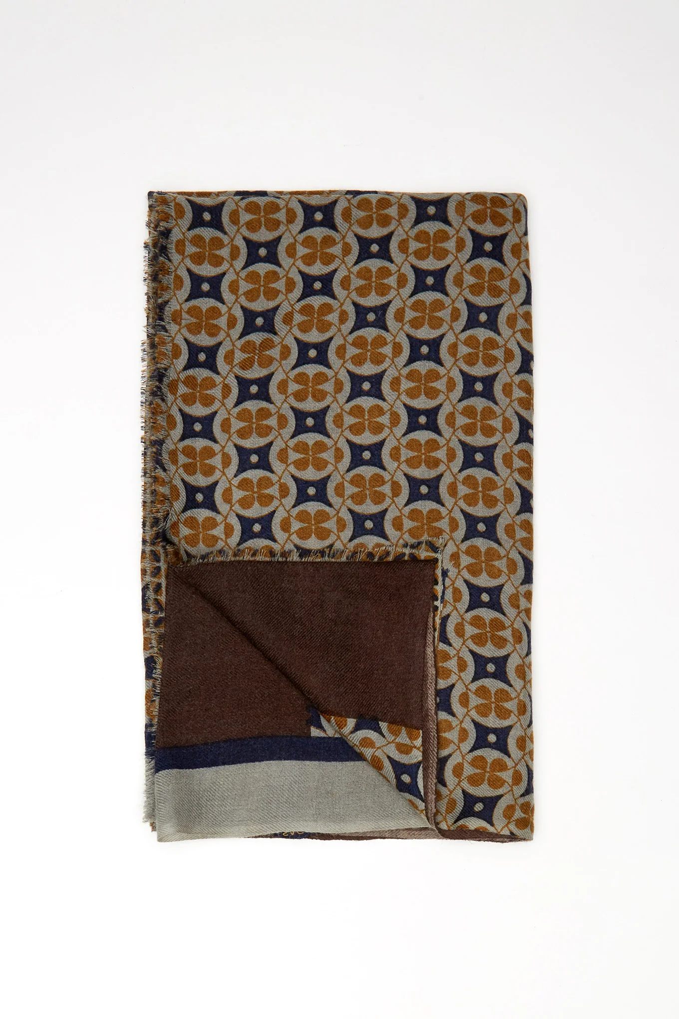 Men's Retro Print Scarf