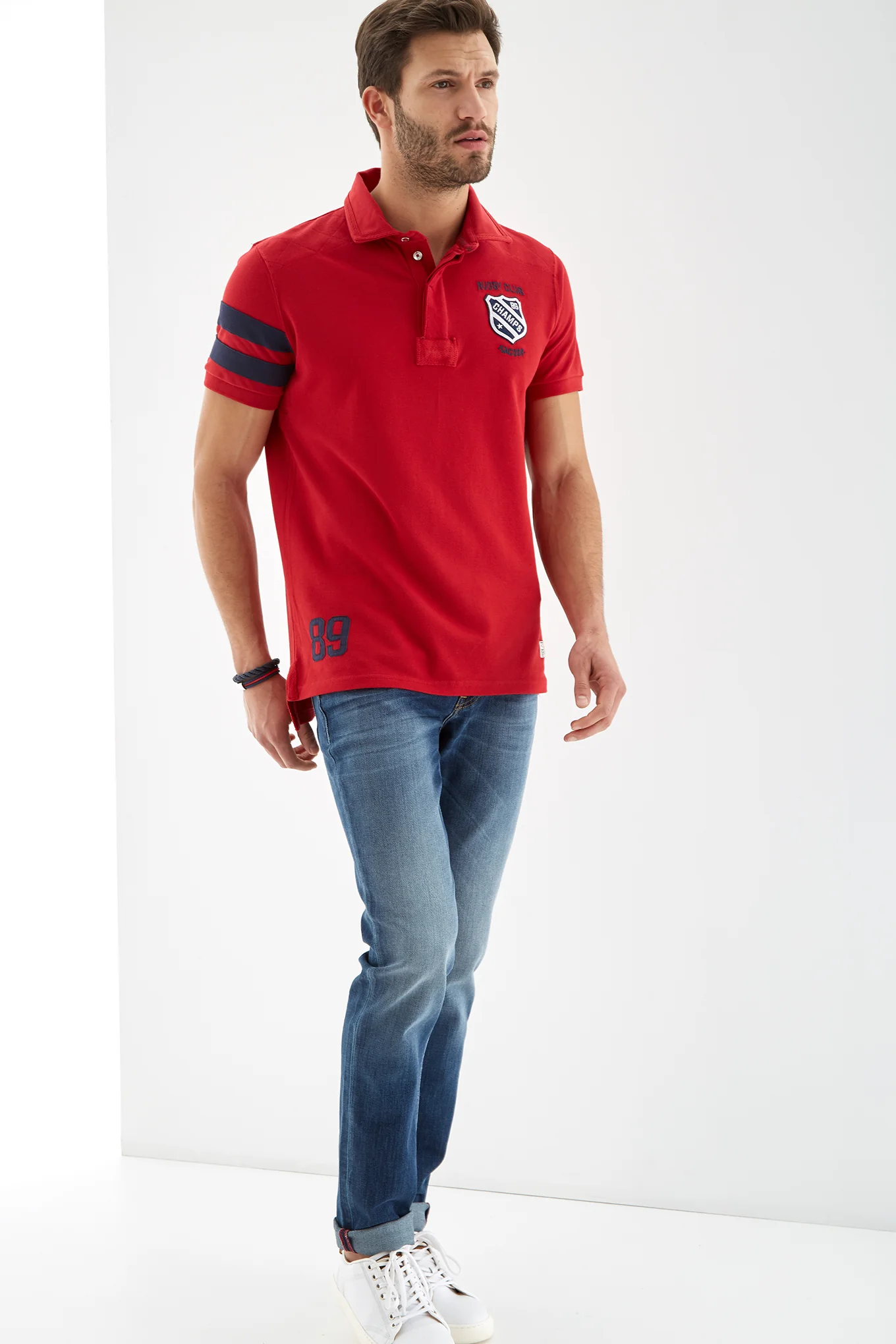 Men's Rugby Club Piquet Polo Shirt - Image 6