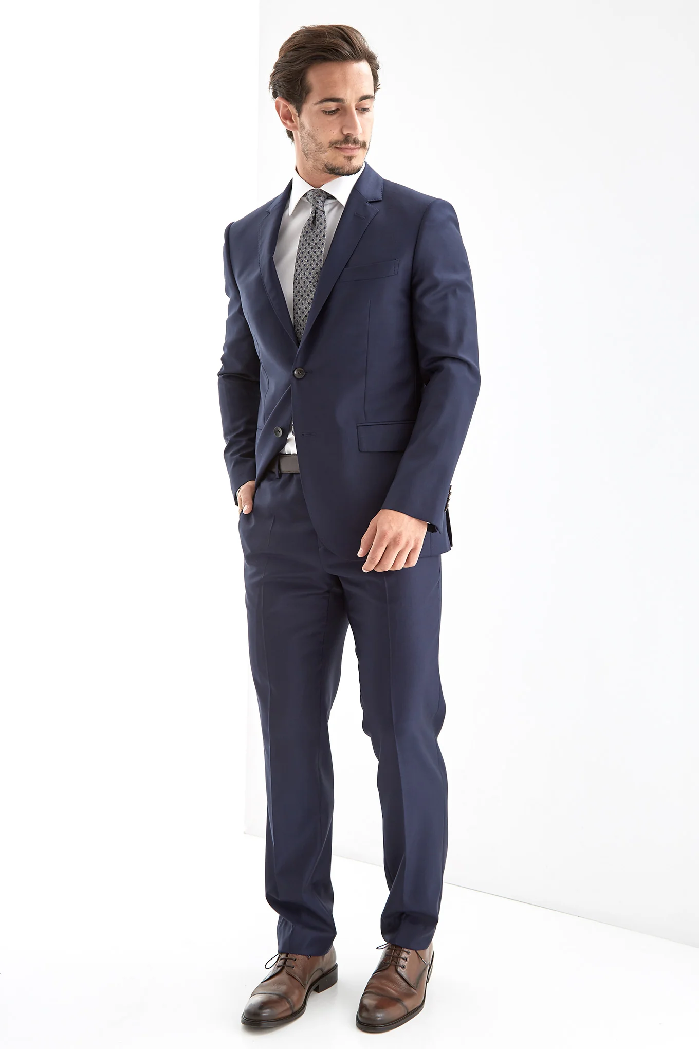 Men's Sharkskin Classic Suit