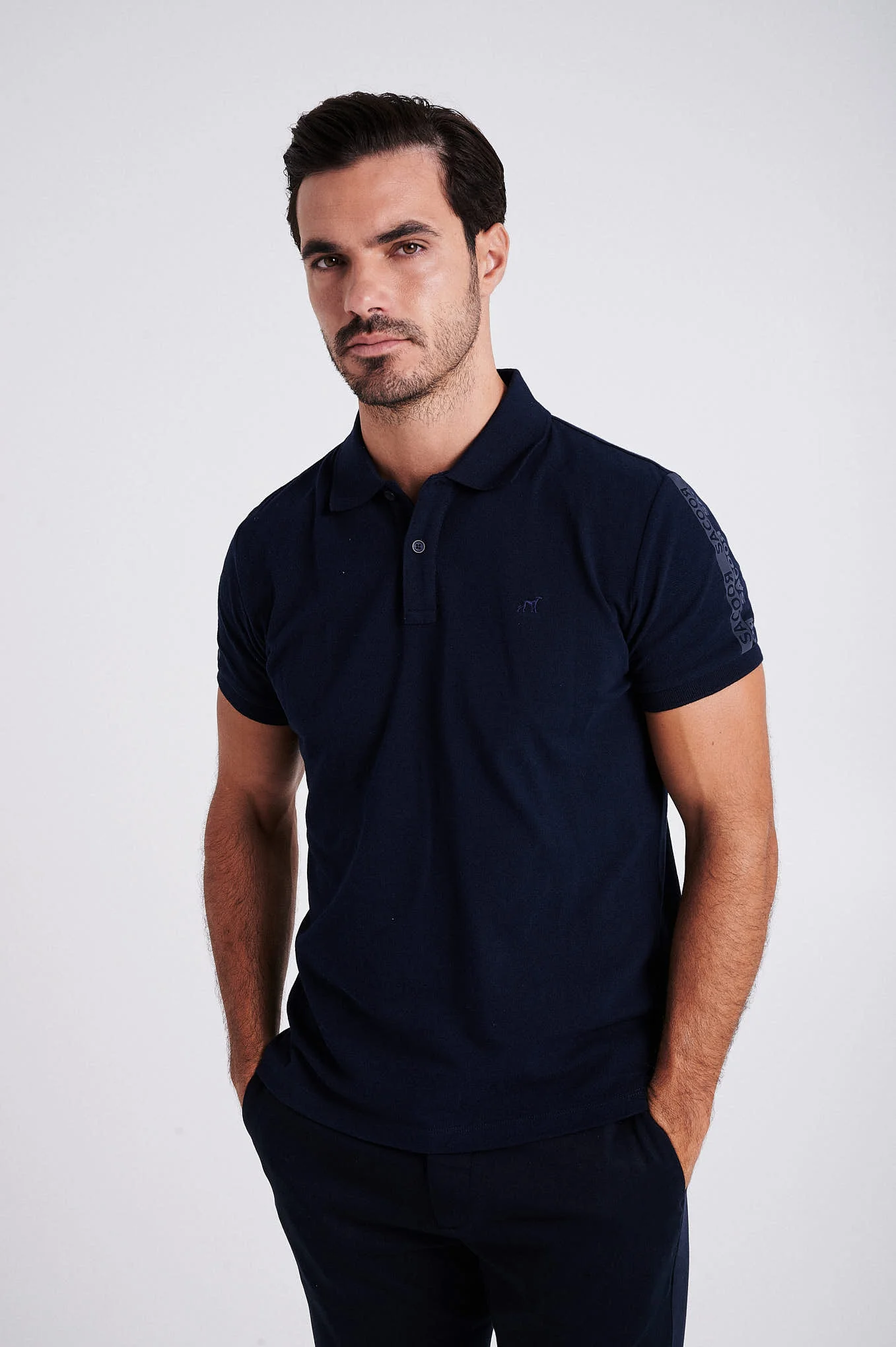 Men's short sleeve polo shirt with quick dry finishing - Image 18