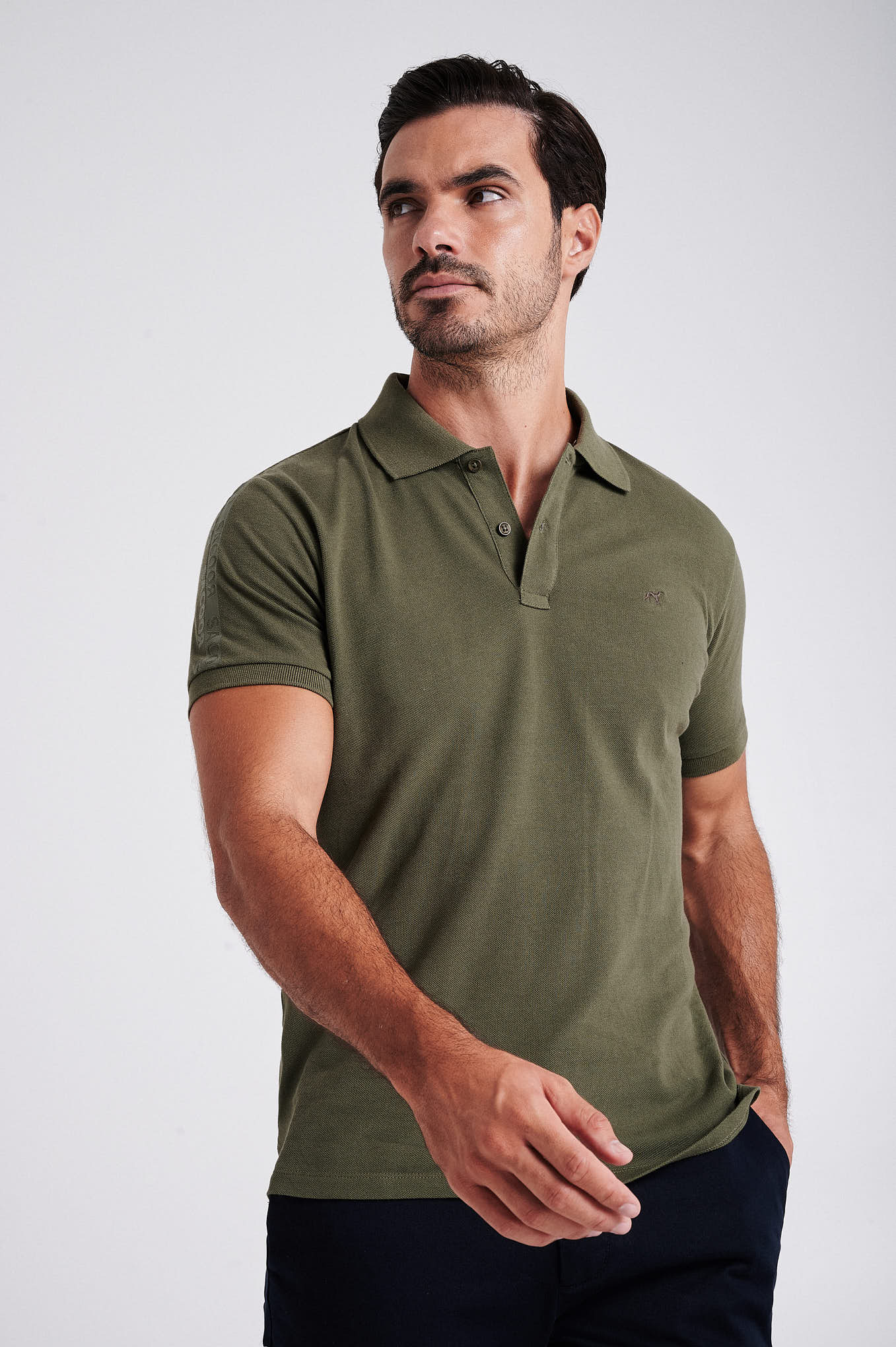 Men's short sleeve polo shirt with quick dry finishing - Image 27