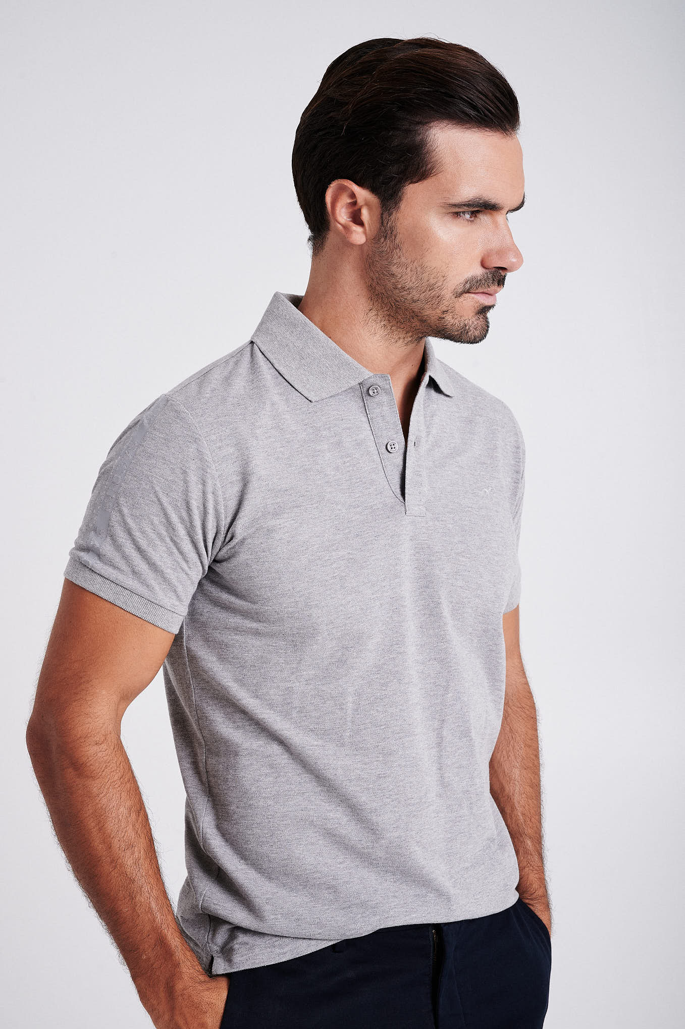 Men's short sleeve polo shirt with quick dry finishing - Image 47