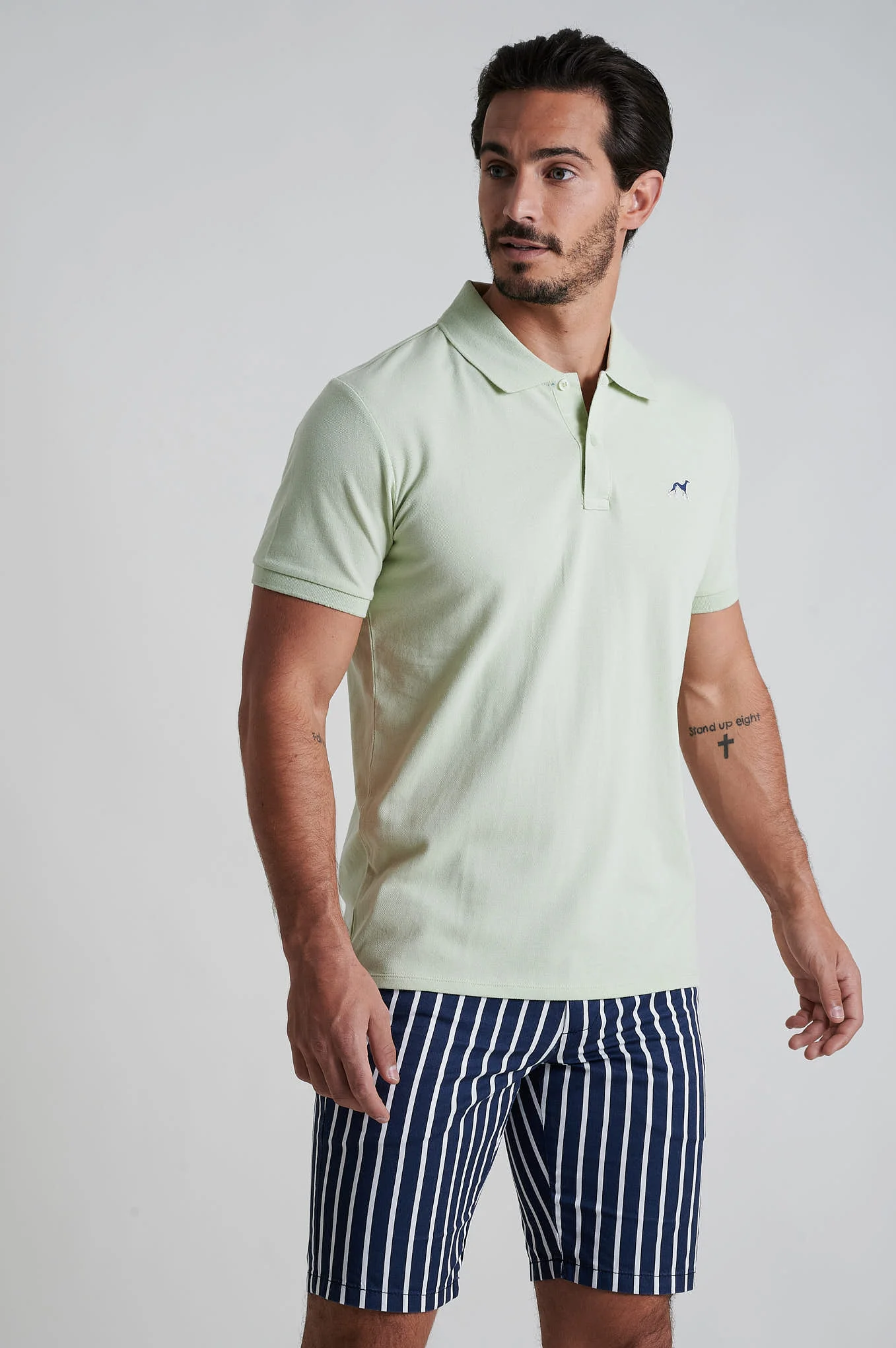 Men's Slim Fit Piquet Polo - Image 54