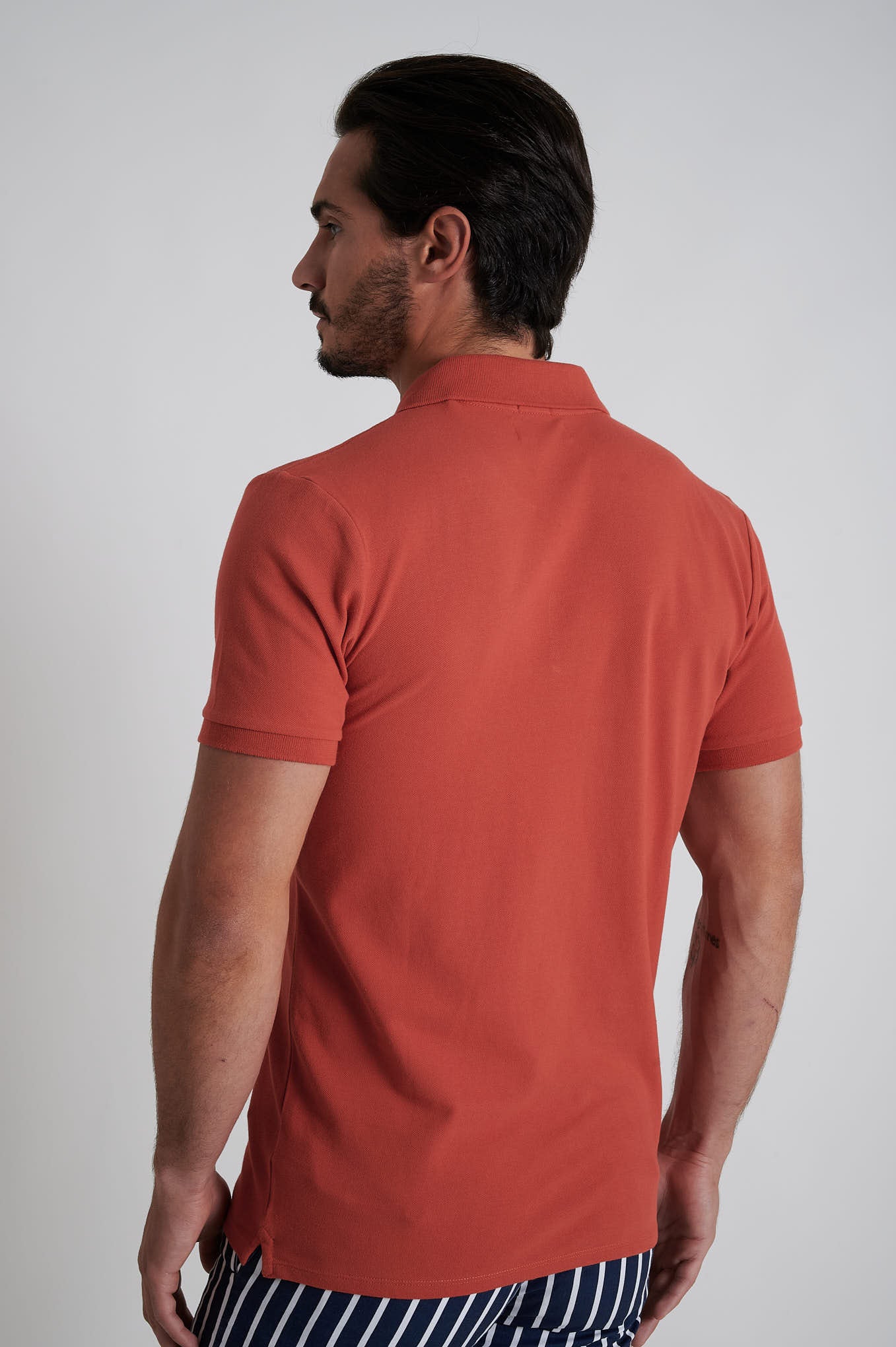 Men's Slim Fit Piquet Polo - Image 63