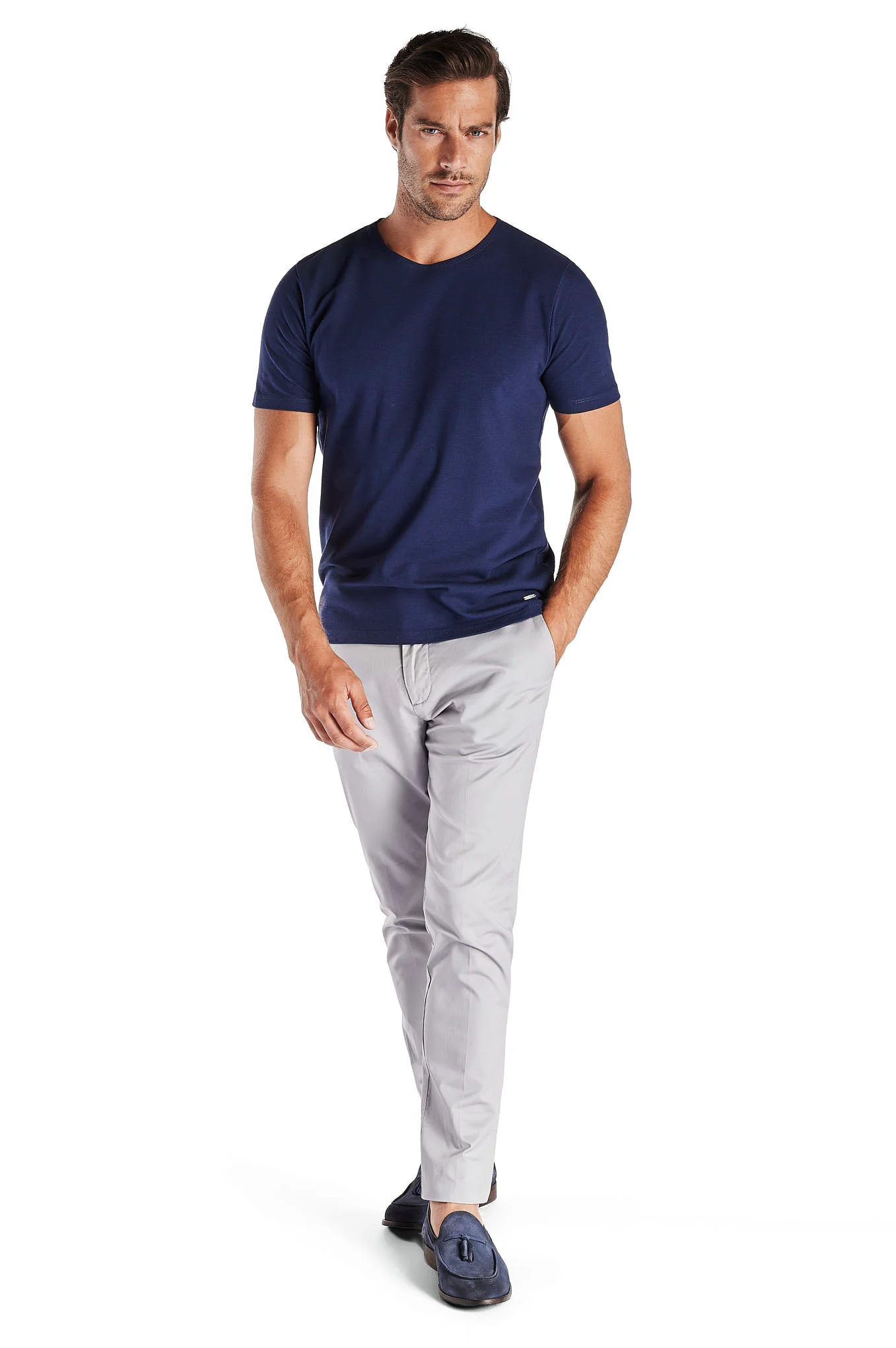 Men's Slim Fit Sport Chino Trousers - Image 31