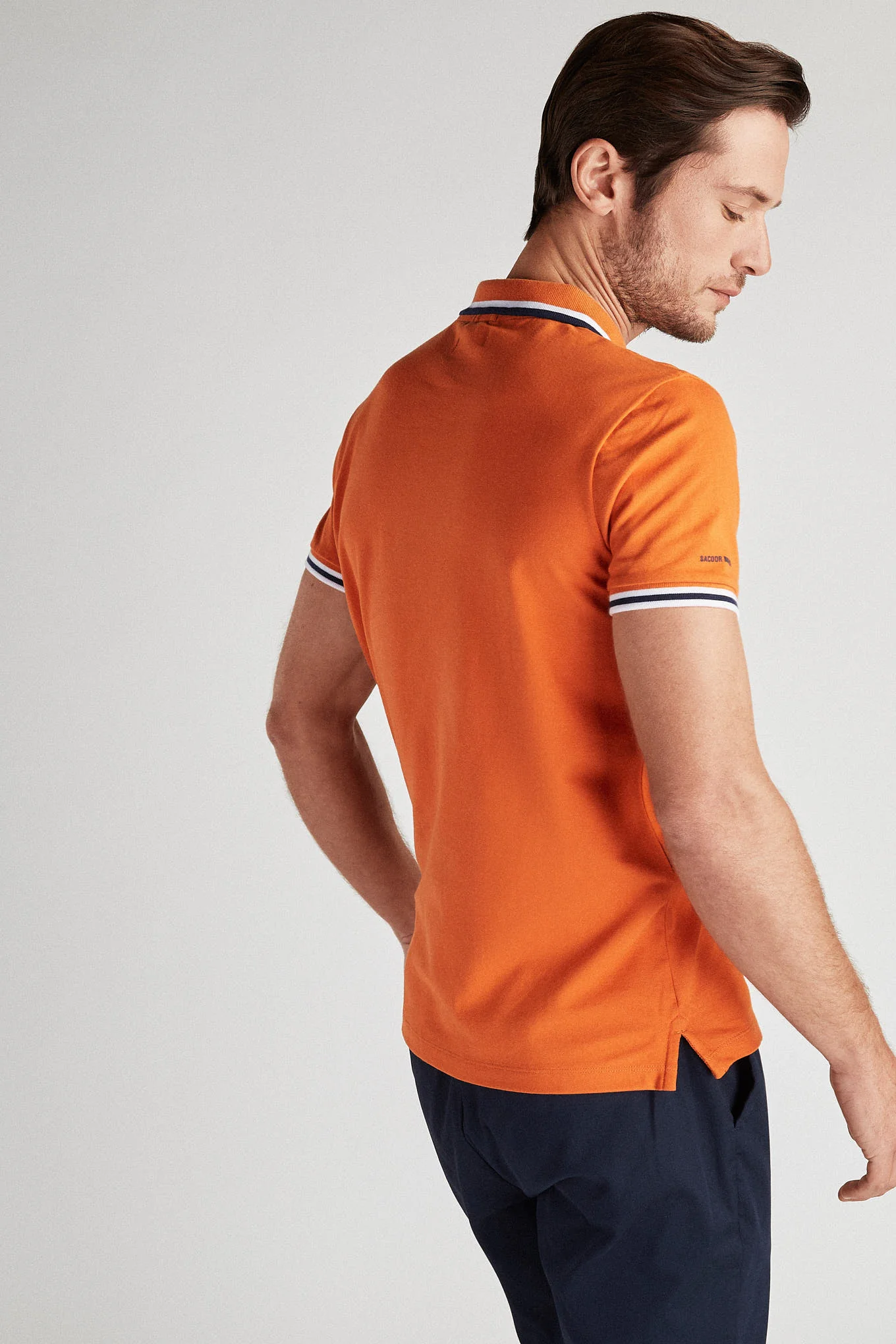 Men's Slim Fit Sport Polo Piquet Shirt - Image 7
