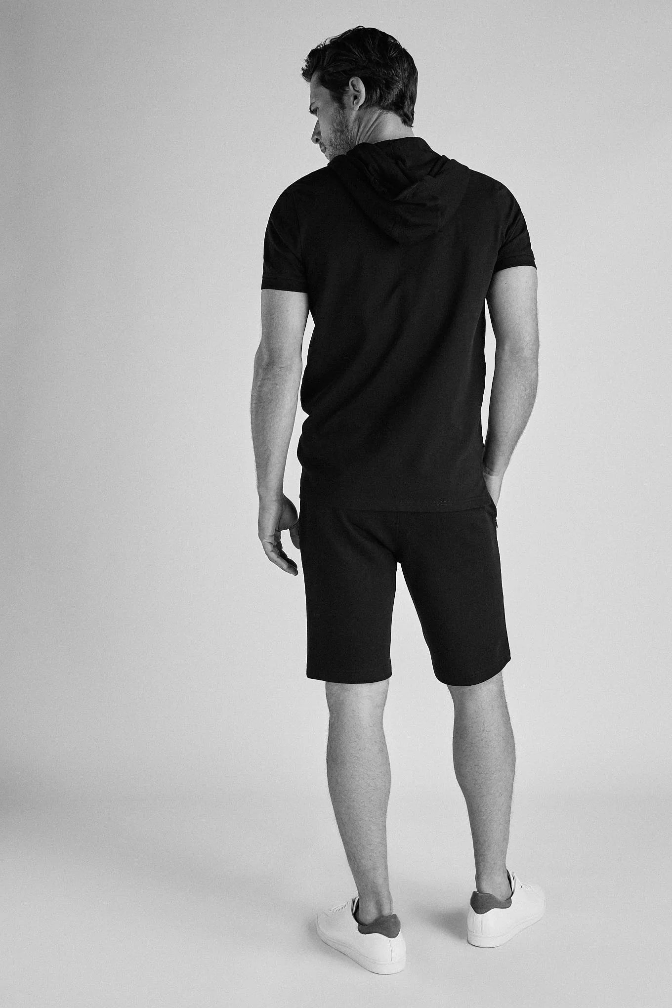 Men's Slim Fit Sport Polo Piquet Shirt with Hood - Image 10