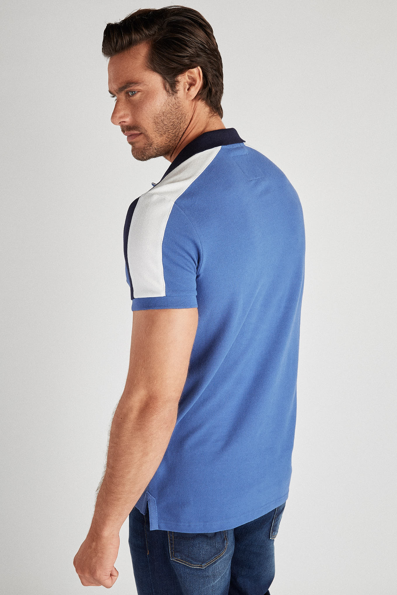 Men's Slim Fit Sport Rugby Club Polo Piquet Shirt - Image 2