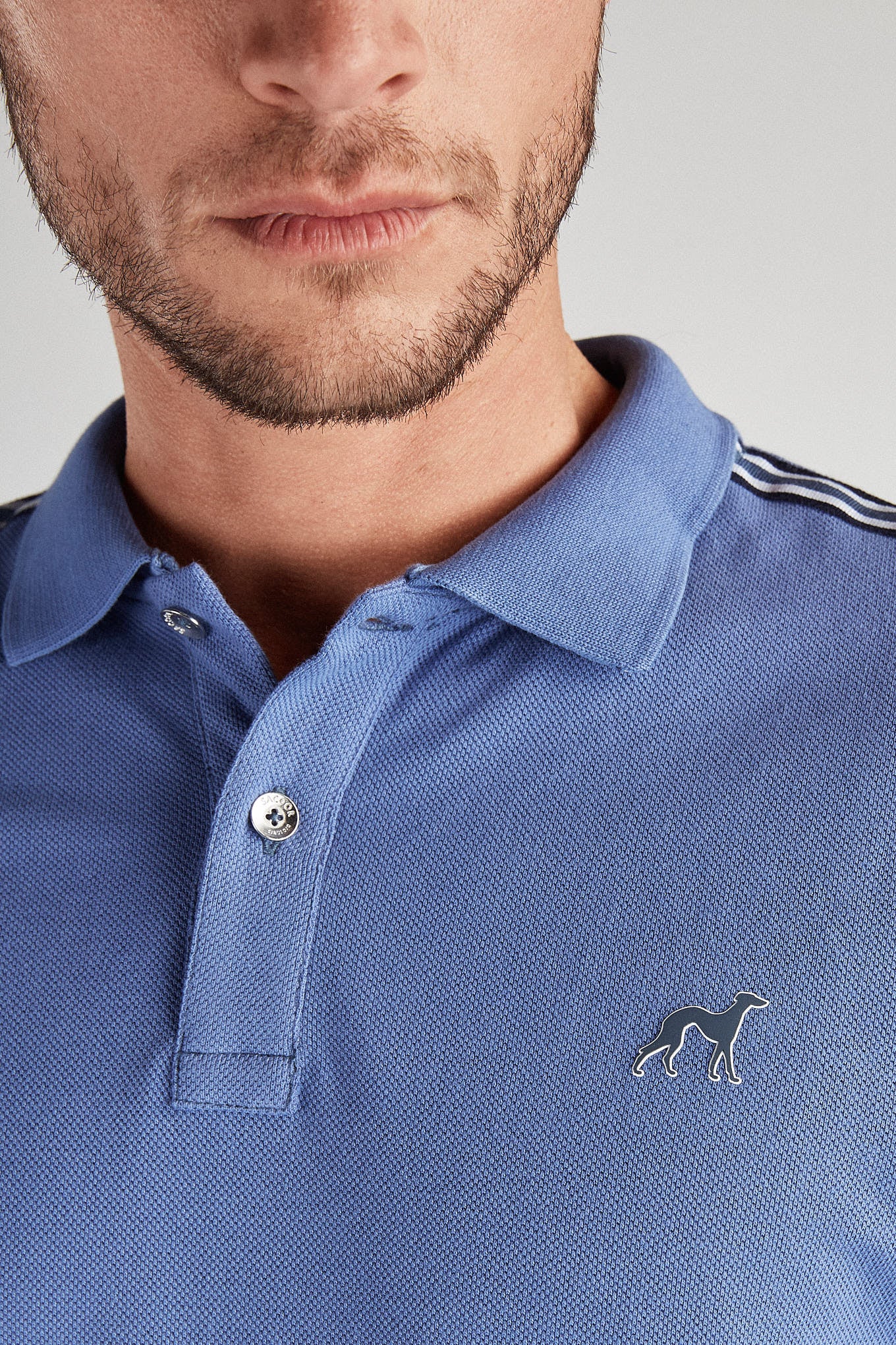 Men's Slim Fit Sport Rugby Club Polo Piquet Shirt - Image 3
