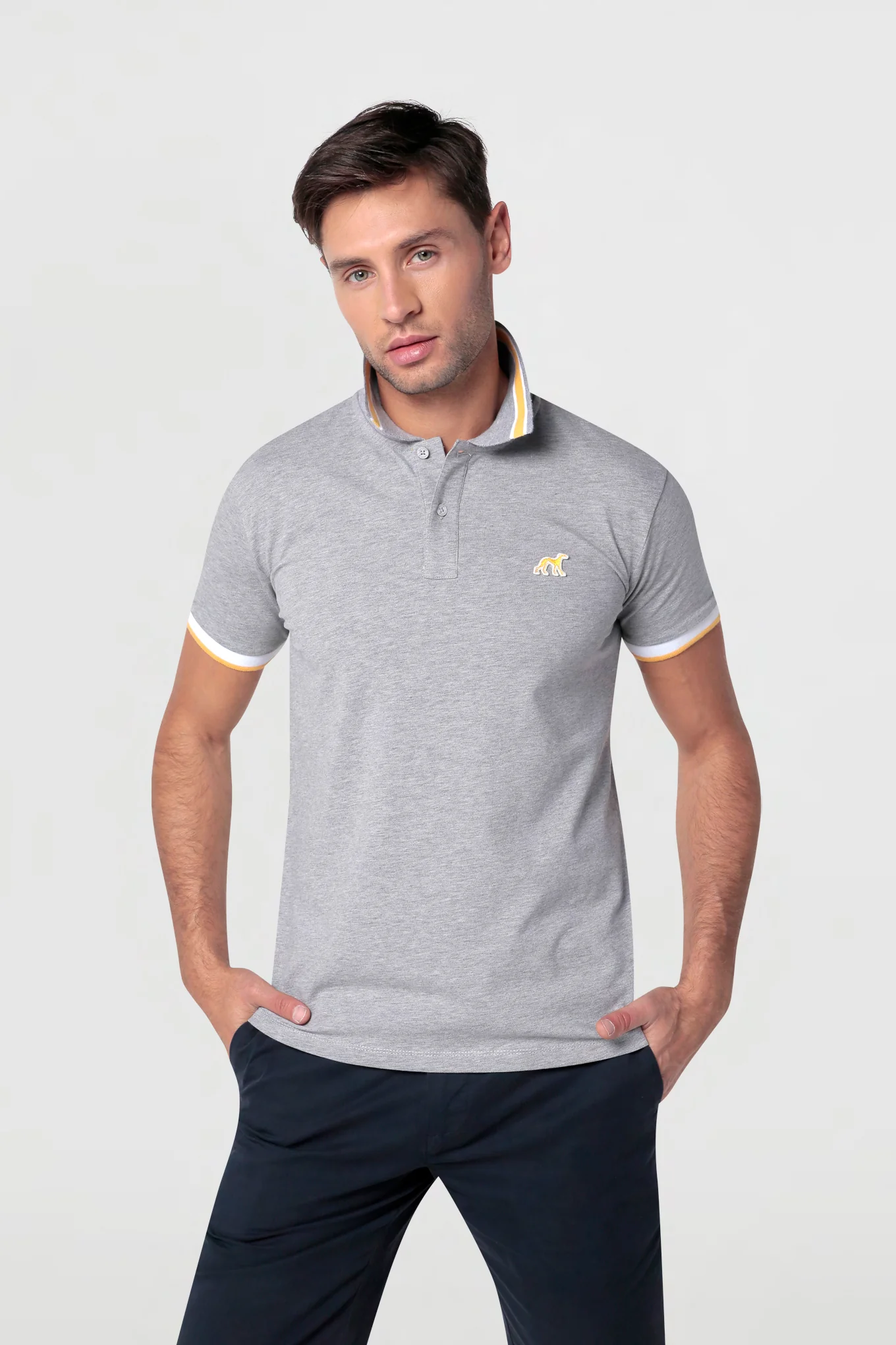 Men's Slim Fit Sports Piqué Polo - Image 14