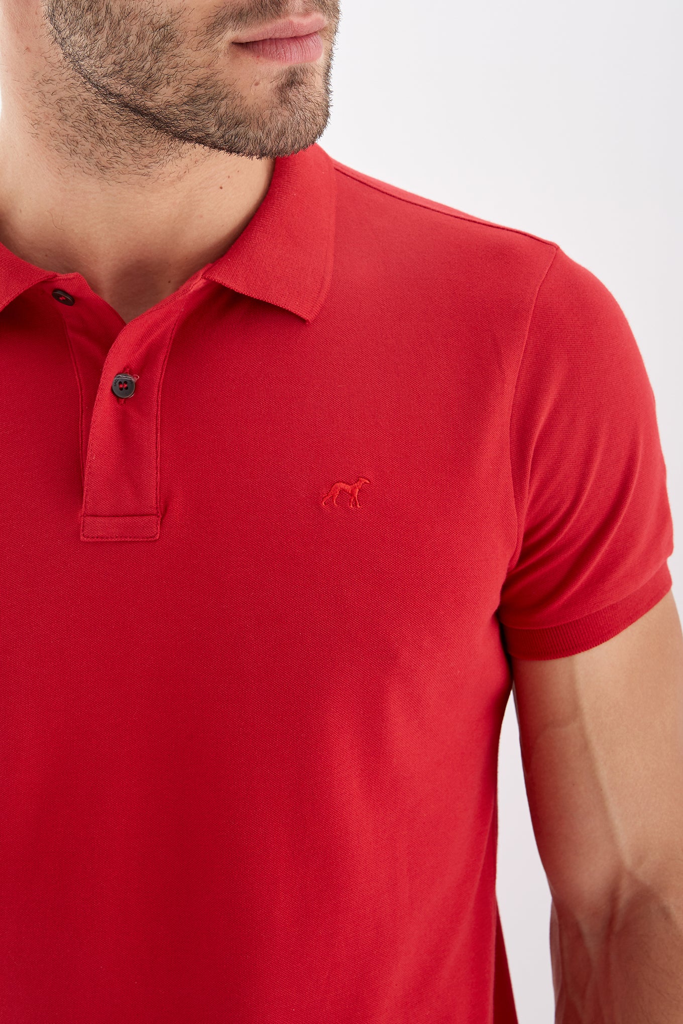 Men's Slim Fit Sports Piquet Polo Shirt - Image 30