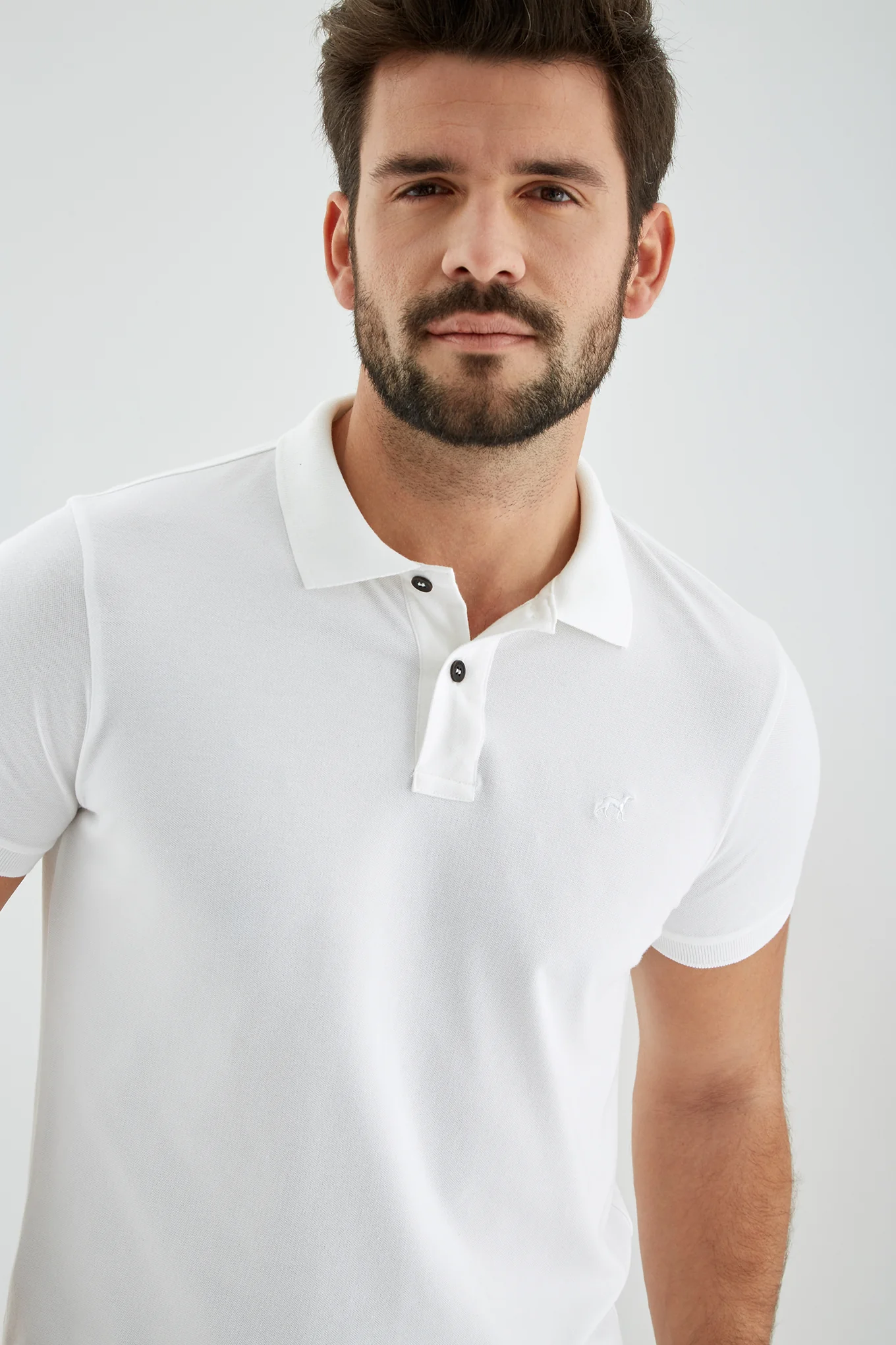 Men's Slim Fit Sports Piquet Polo Shirt - Image 34