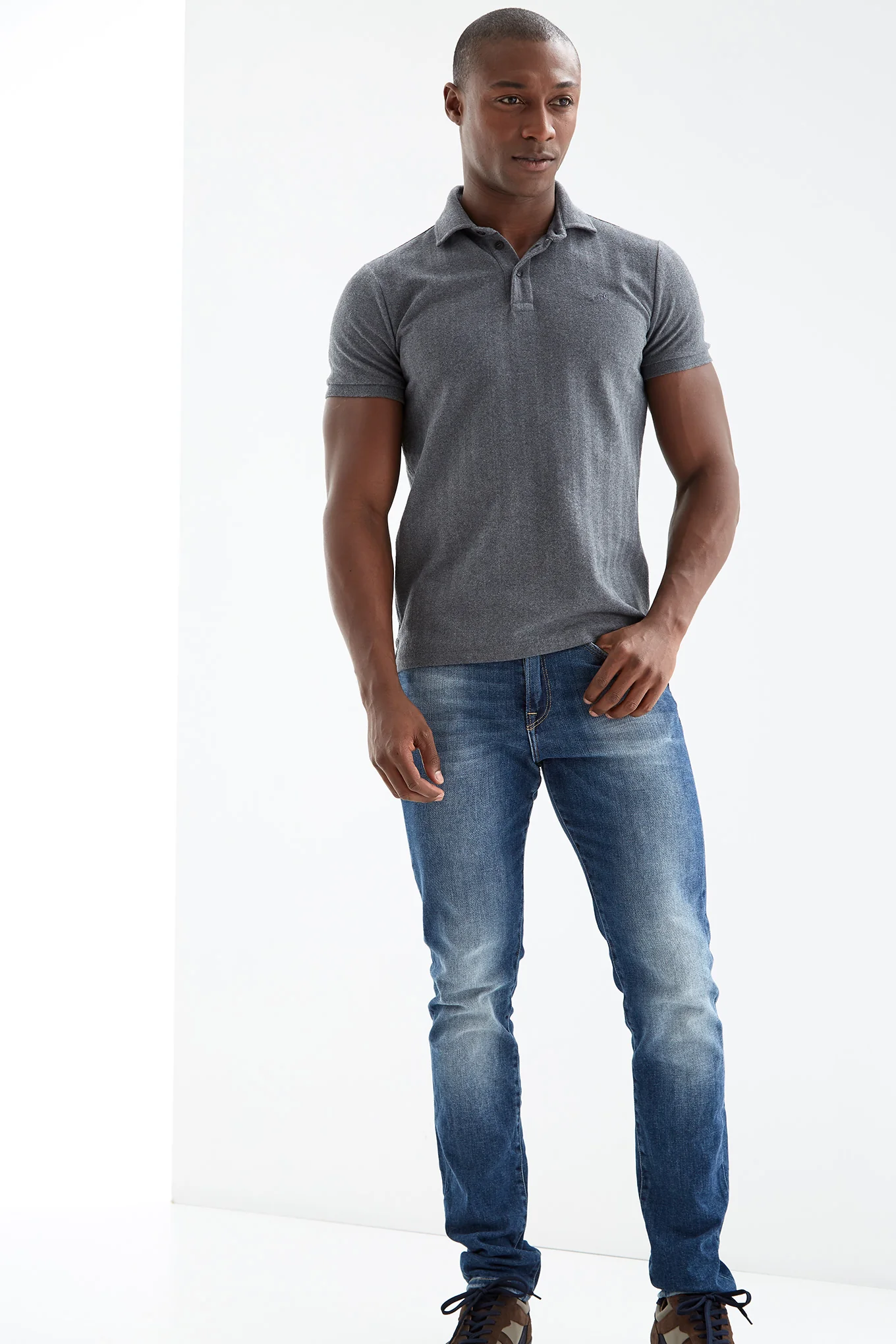 Men's Slim Piquet Polo Shirt - Image 6