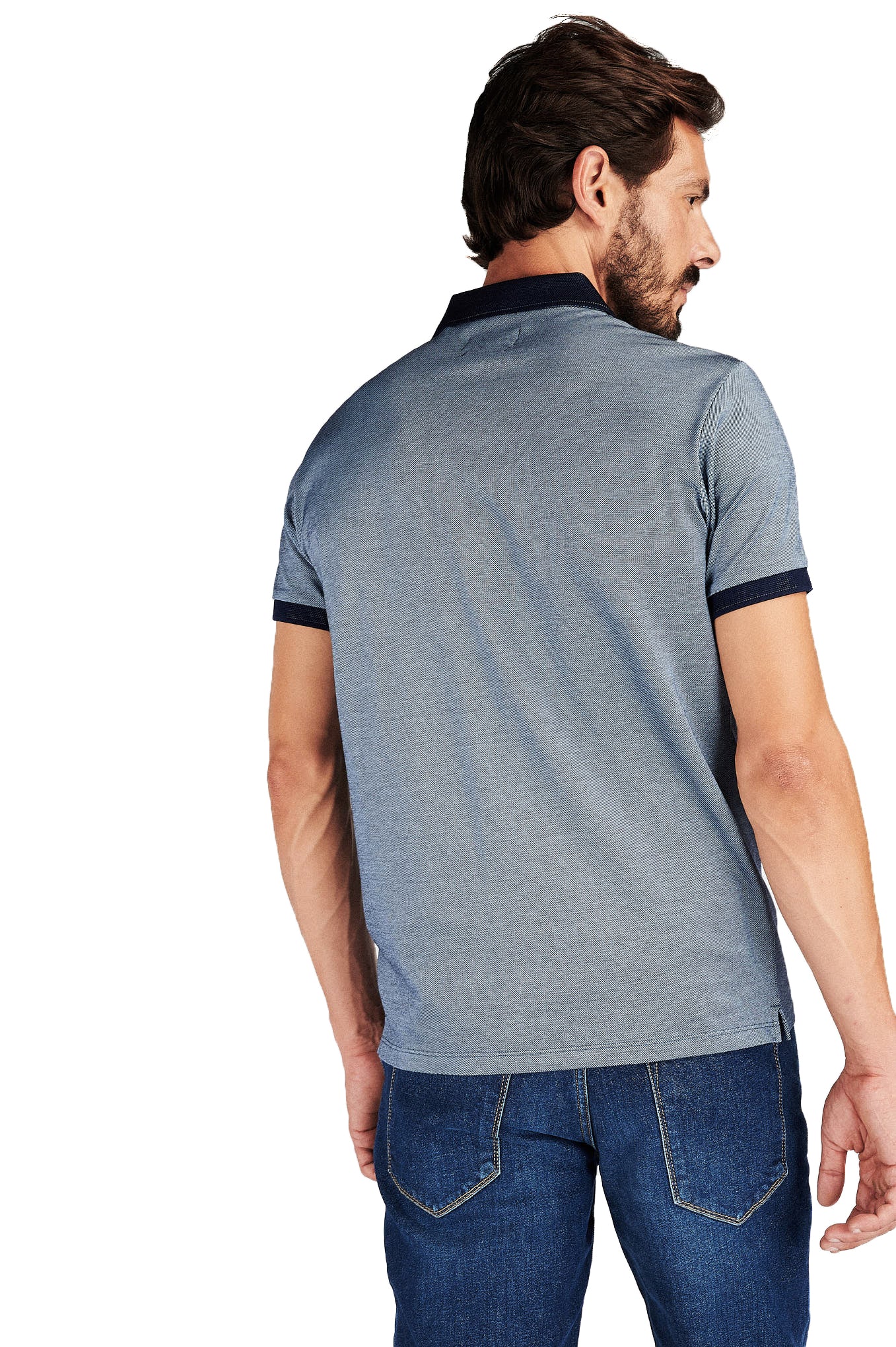 Men's Sport Piqué Slim Fit Polo Shirt in Mercerized Cotton - Image 5