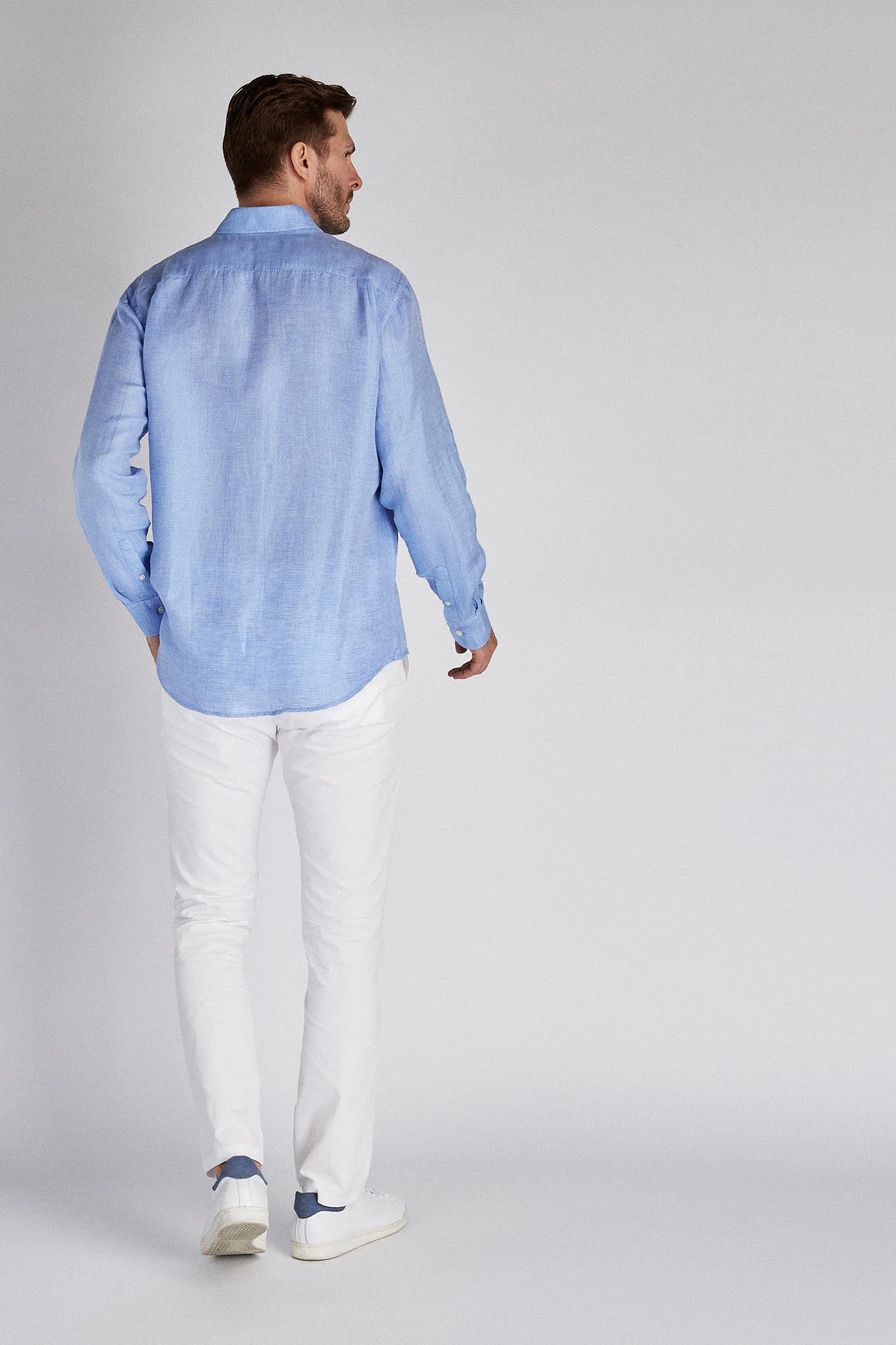 Men's Sport Regular Fit Linen and Cotton Shirt - Image 5
