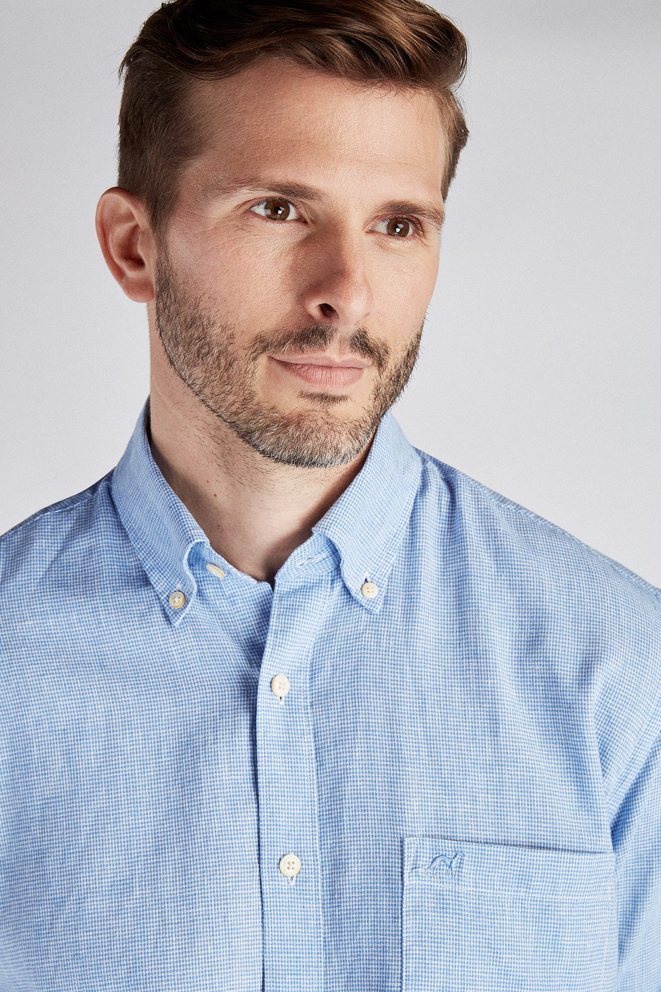 Men's Sport Regular Fit Linen and Cotton Shirt