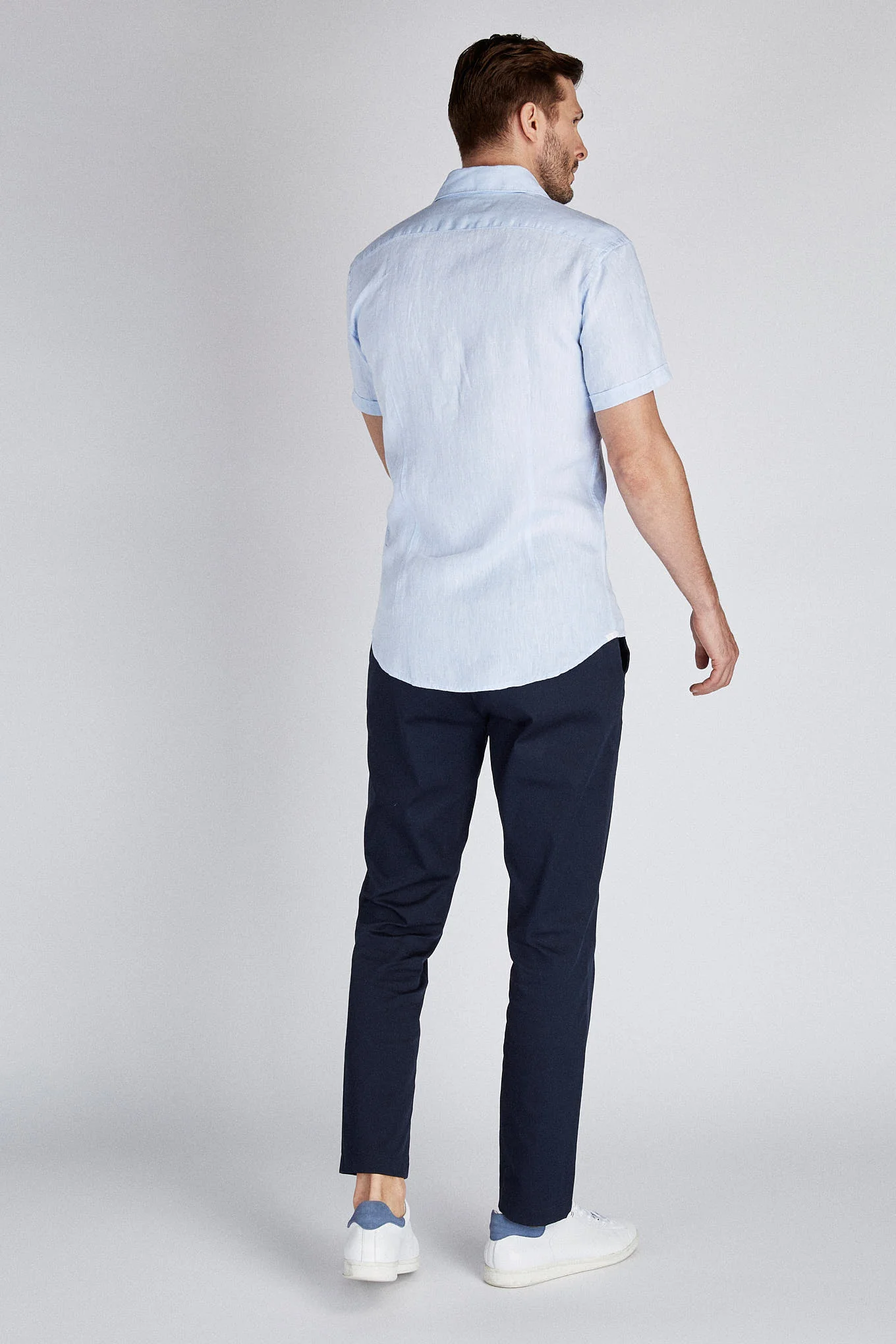 Men's Sport Slim Fit Linen Shirt - Image 5