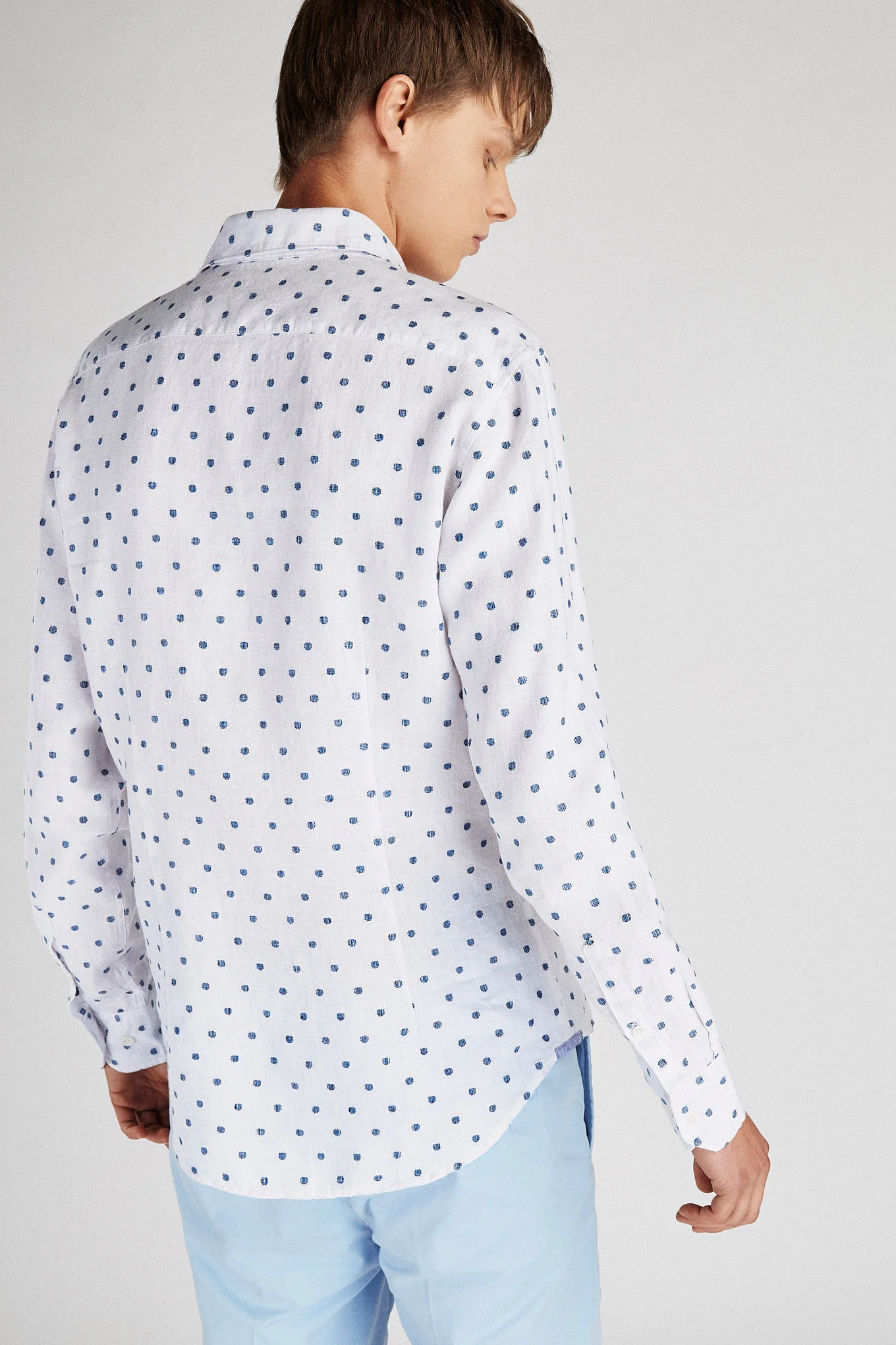 Men's Sport Slim Fit Linen Shirt - Image 3