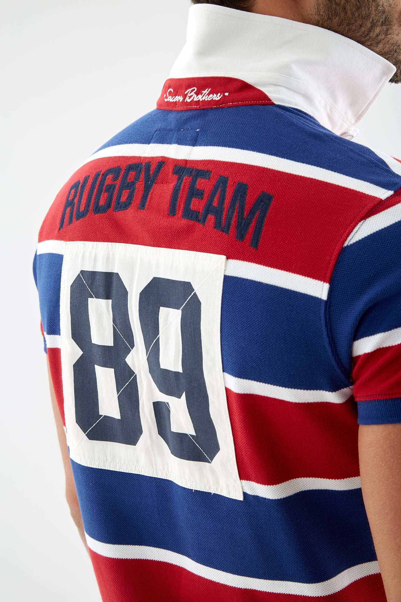 Men's Striped Piquet Polo Shirt - Image 4