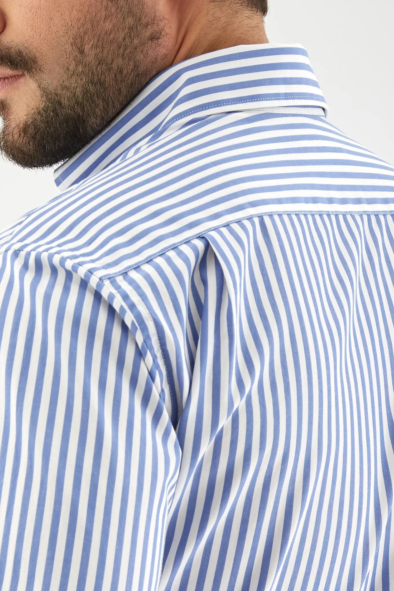 Men's Striped Regular Fit Sports Shirt - Image 5