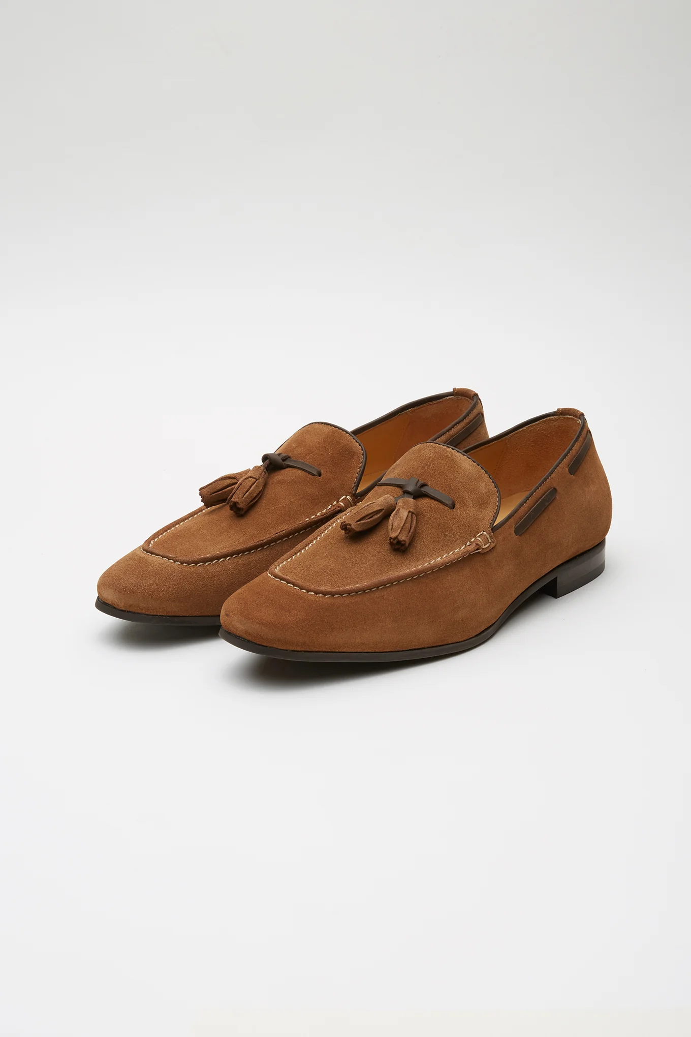 Men's Suede Leather Casual Drivers with Tassels - Image 2