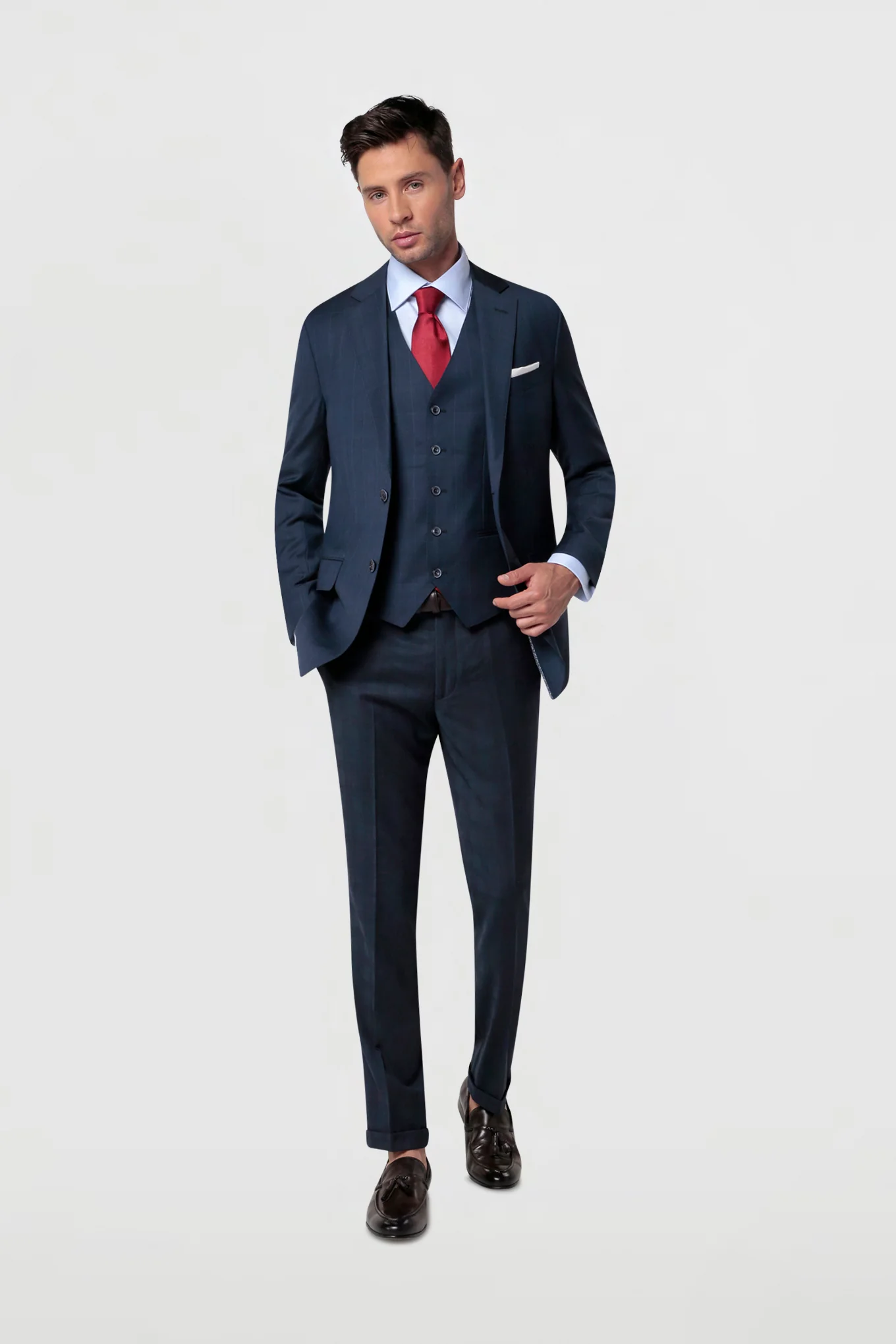 Men's Suit with Vest - Image 3