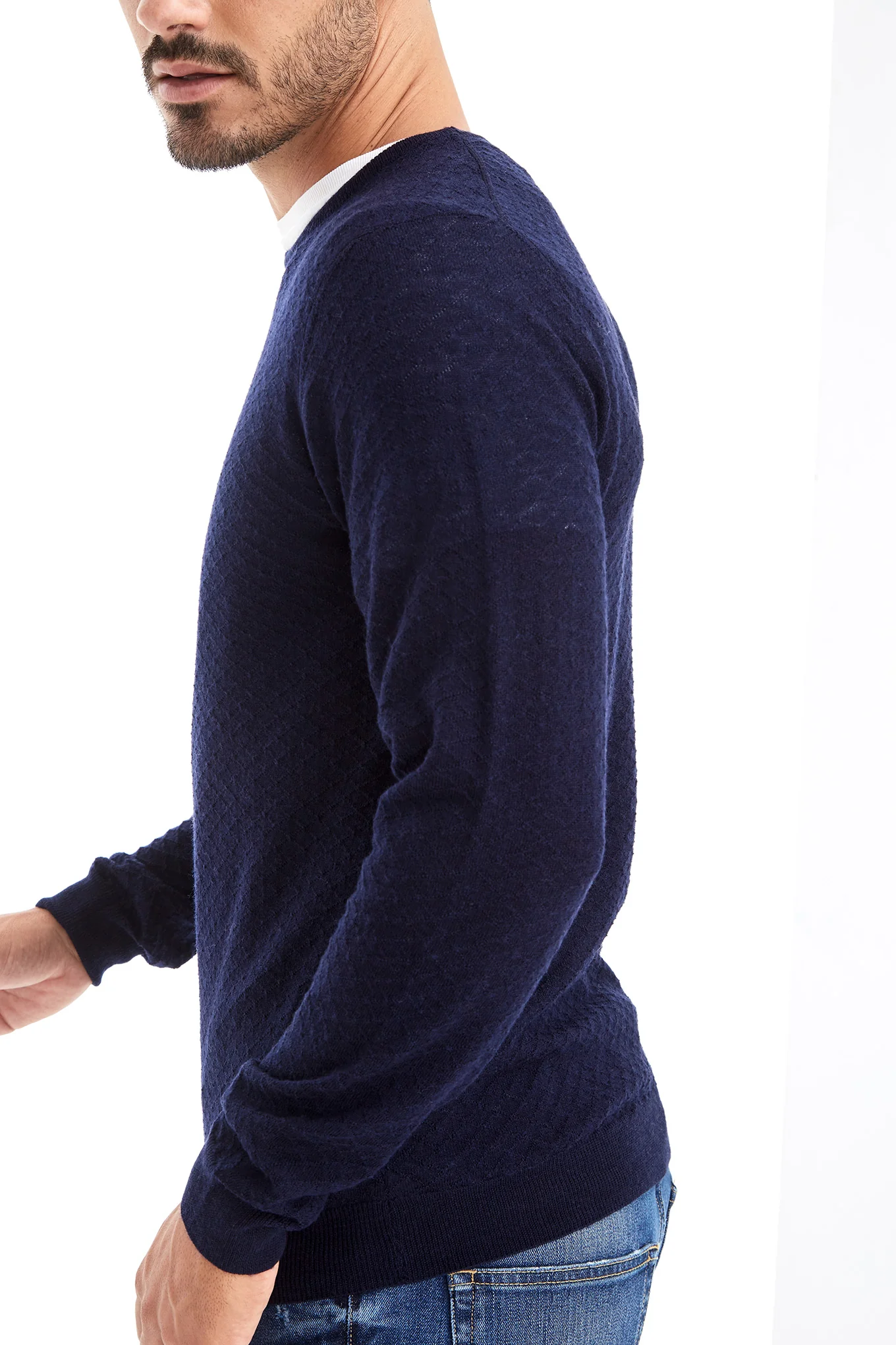 Men's Textured Sweater - Image 8