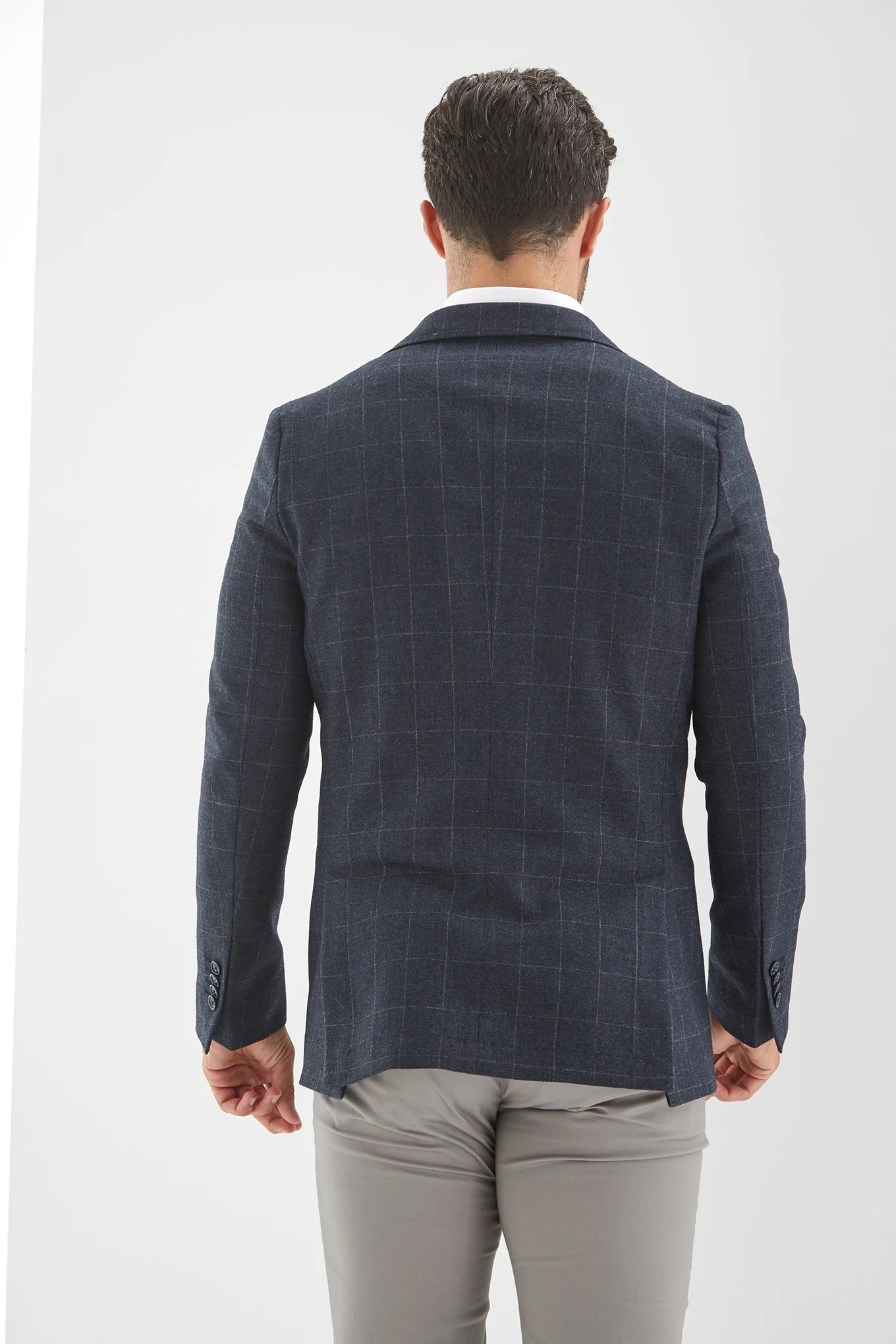 Men's Window Pane Blazer - Image 3