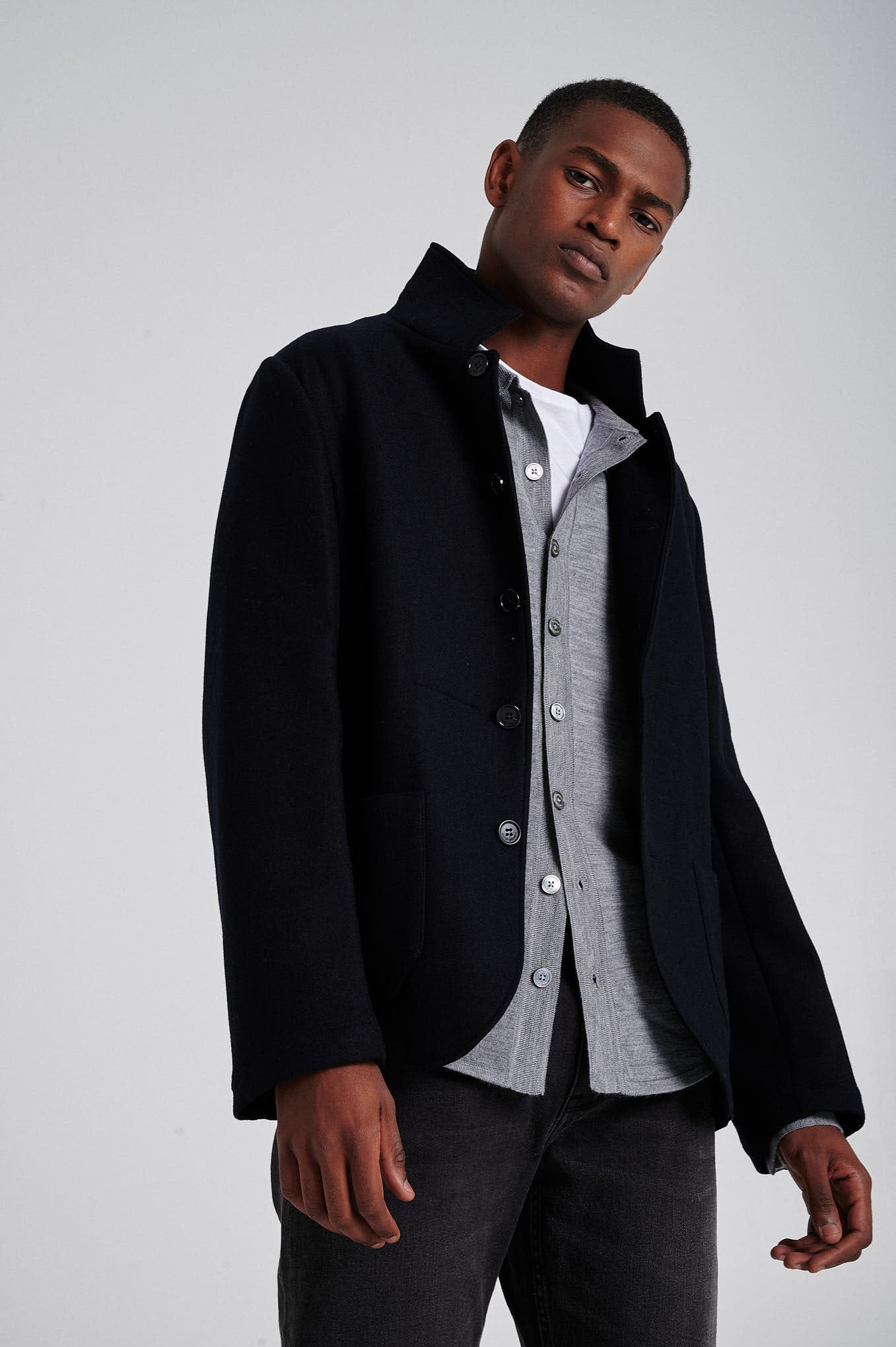 Men's wool blend unlined jacket - Image 3