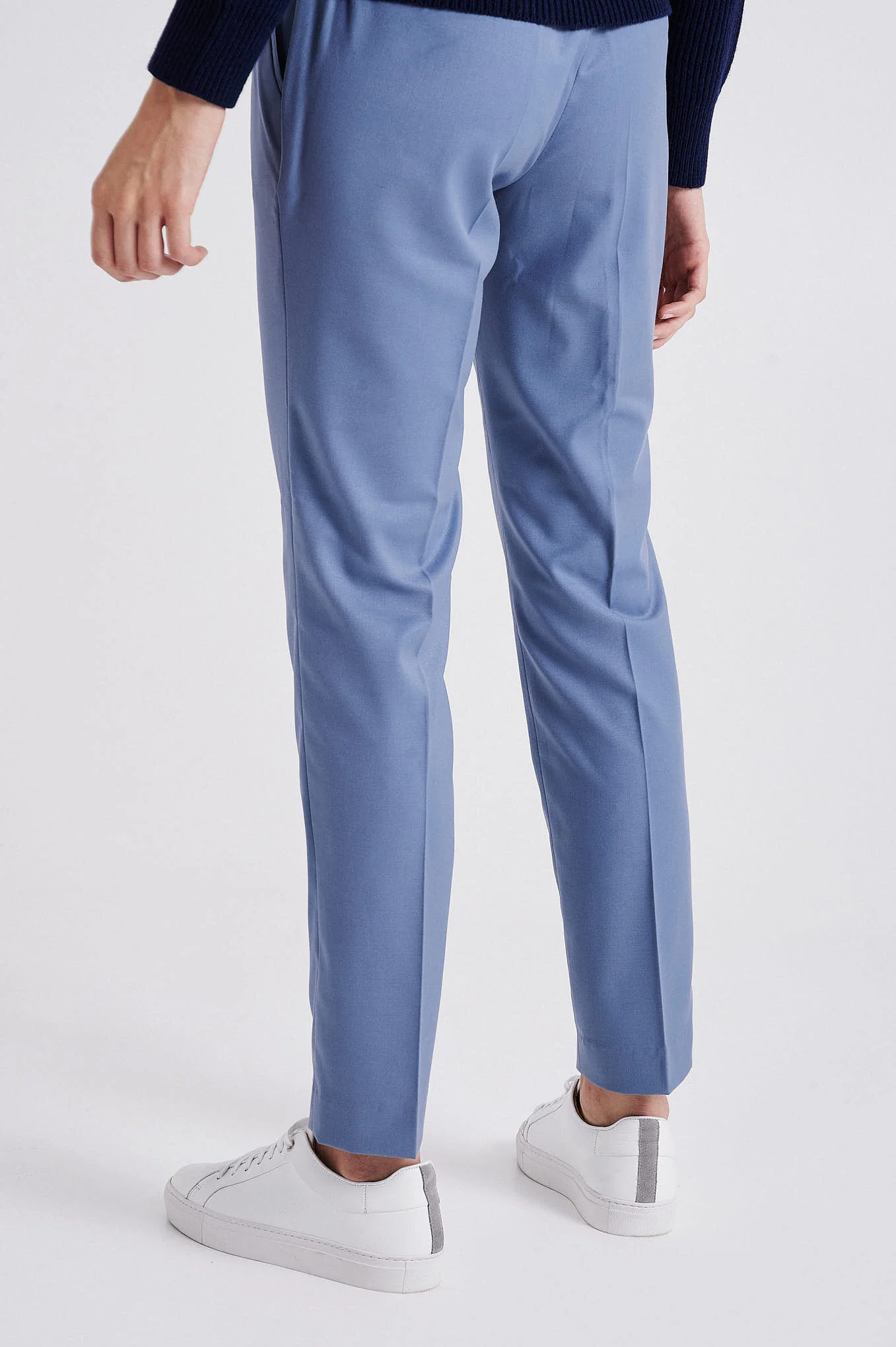 Mid blue classic trousers - Image 6