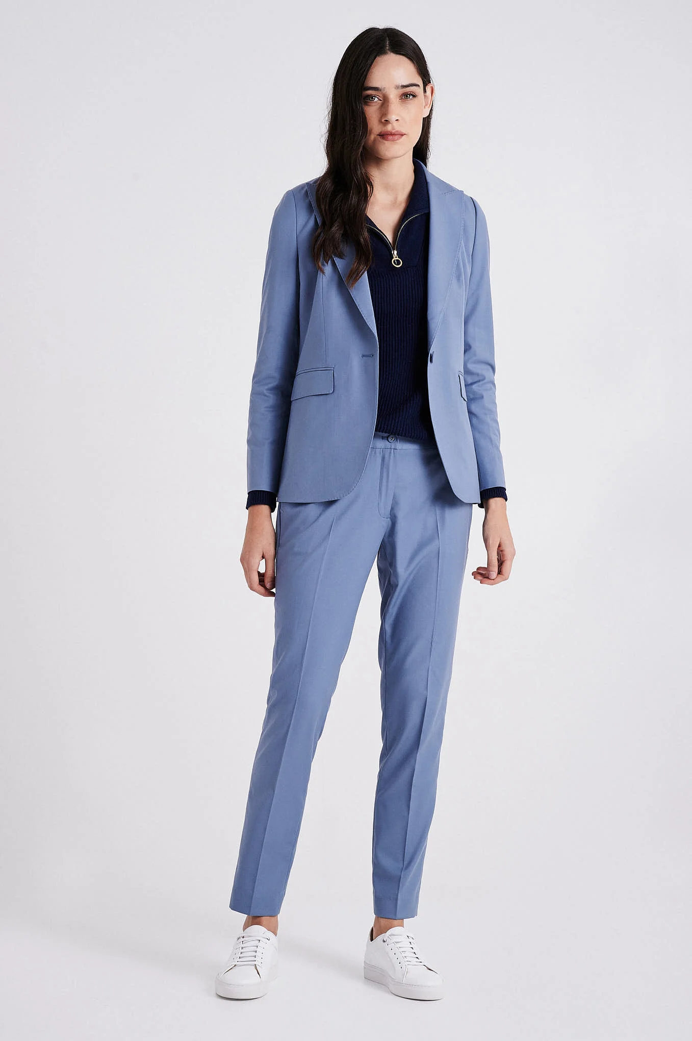 Mid blue single-button Blazer - Image 7