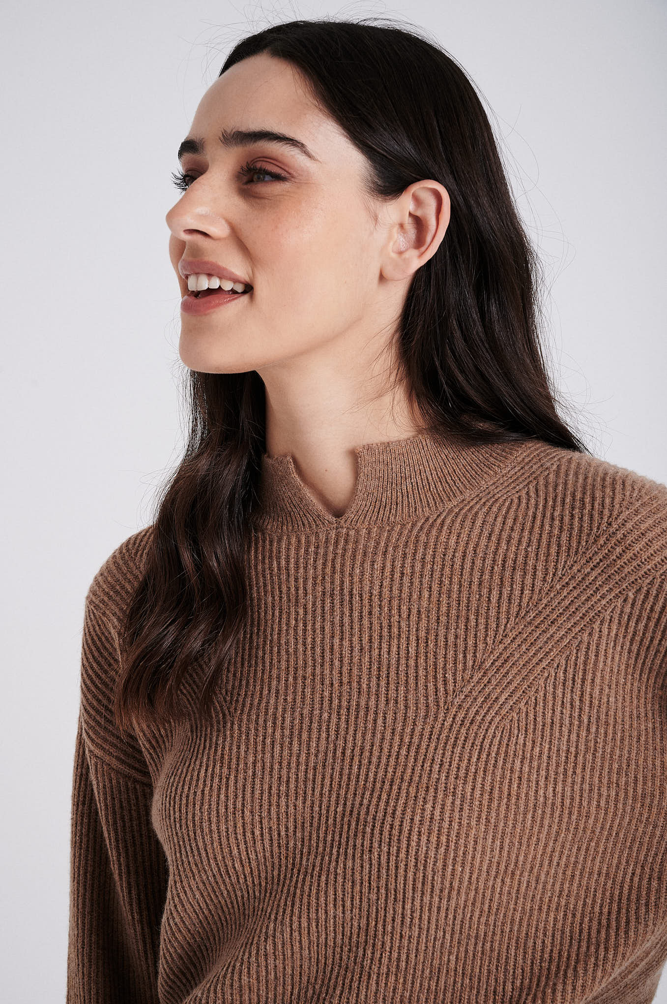 Mock neck loose fit Sweate - Image 4