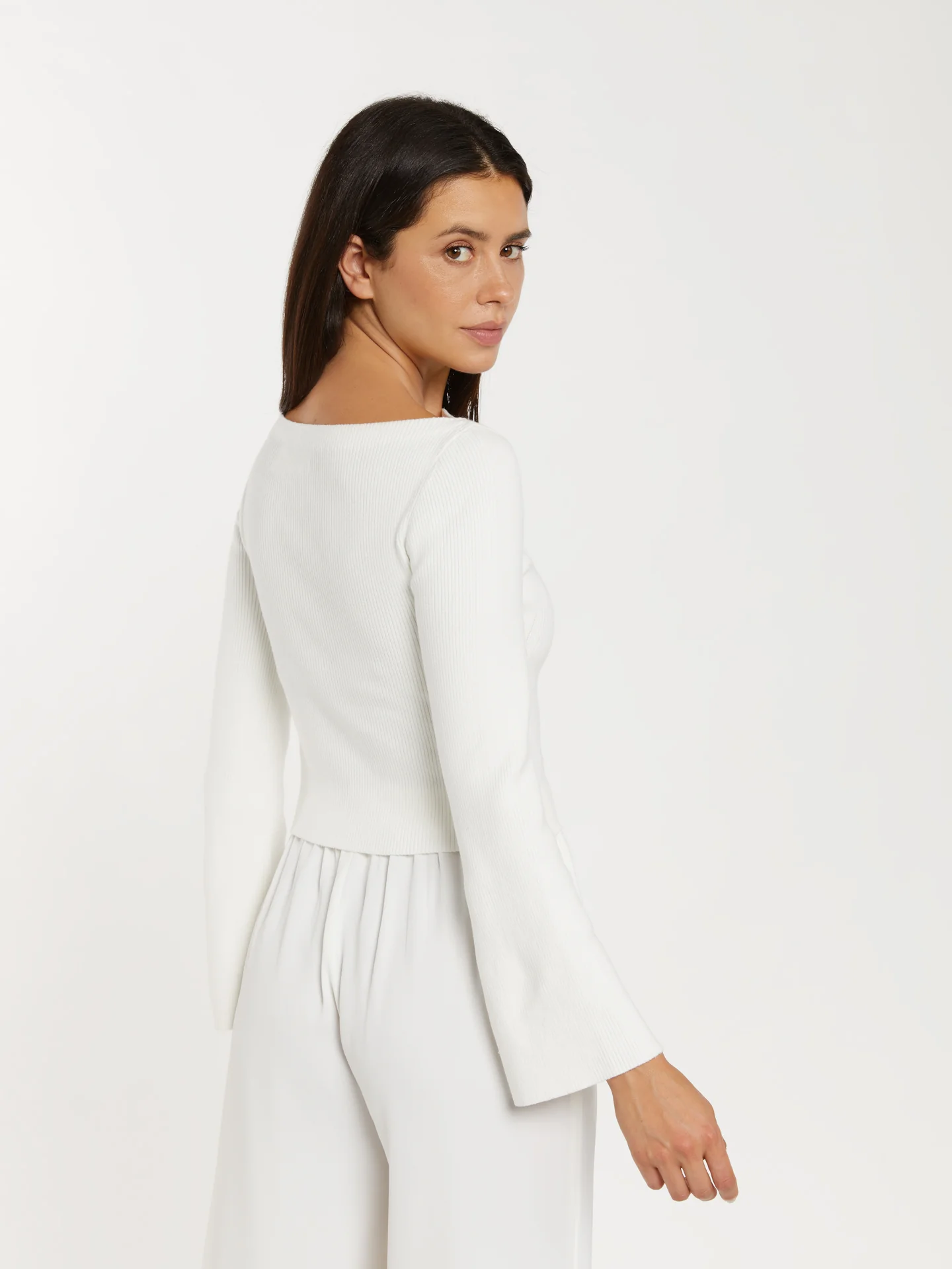 Off-the-shoulder ribbed sweater - Image 5