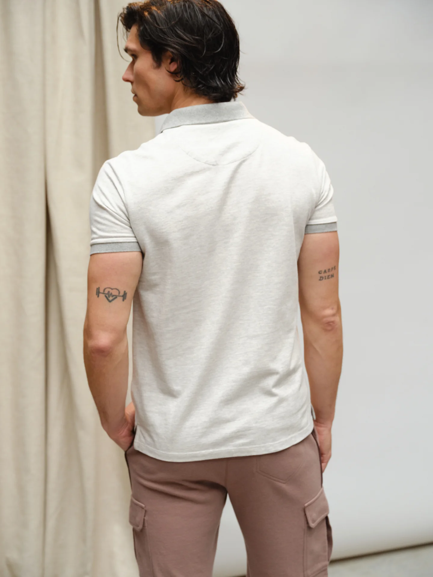 Organic Cotton Capsule Collection slim fit piquet polo shirt - Image 9