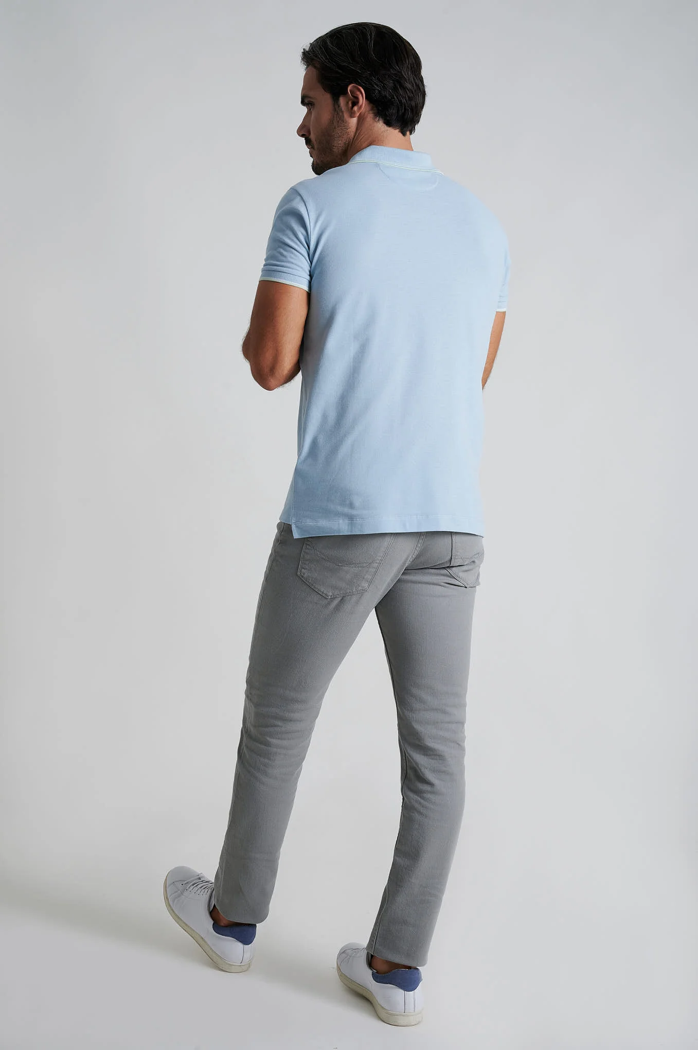 Organic cotton trousers slim fit - Image 11