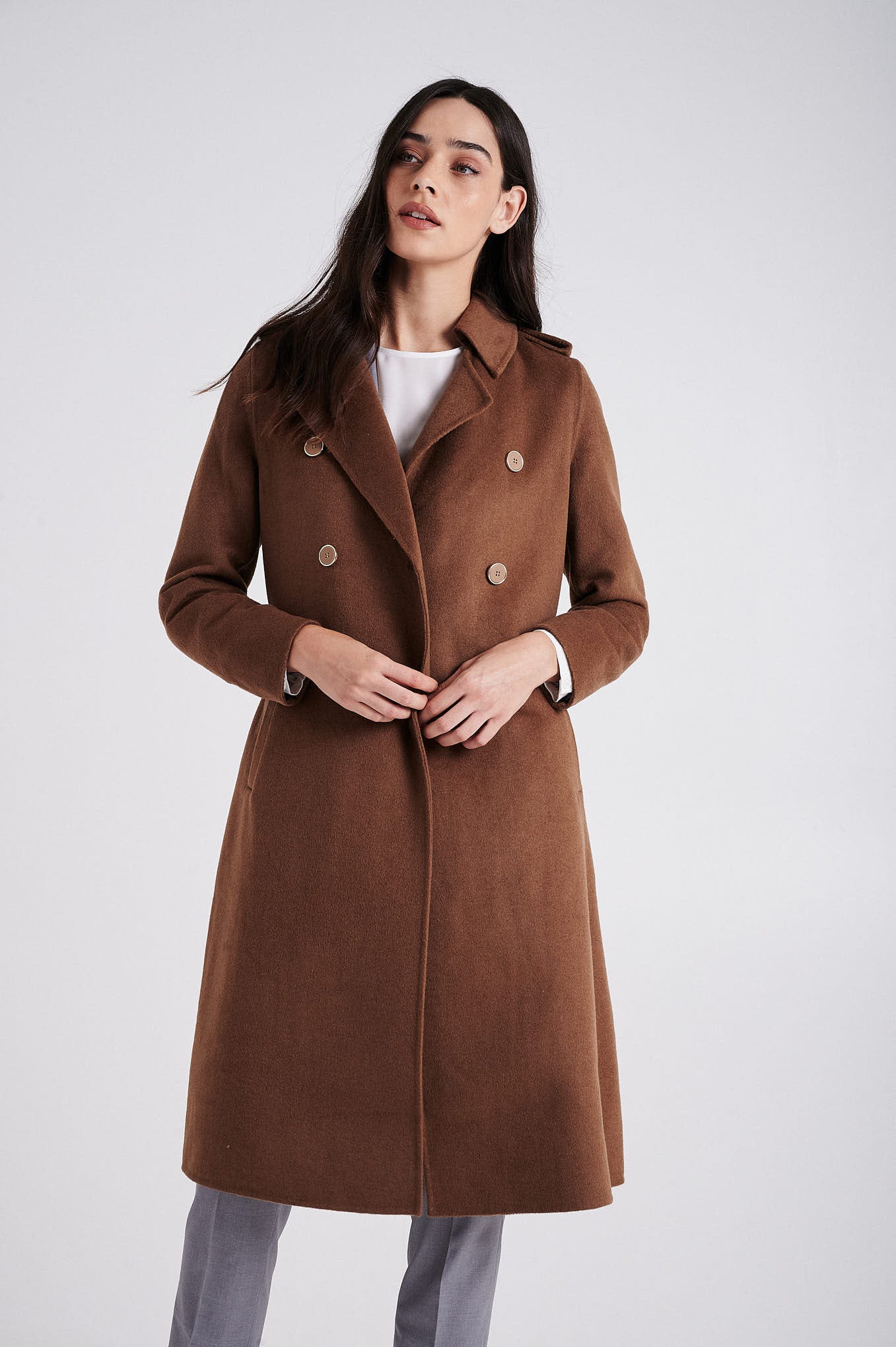 Overcoat with trenchcoat details - Image 5