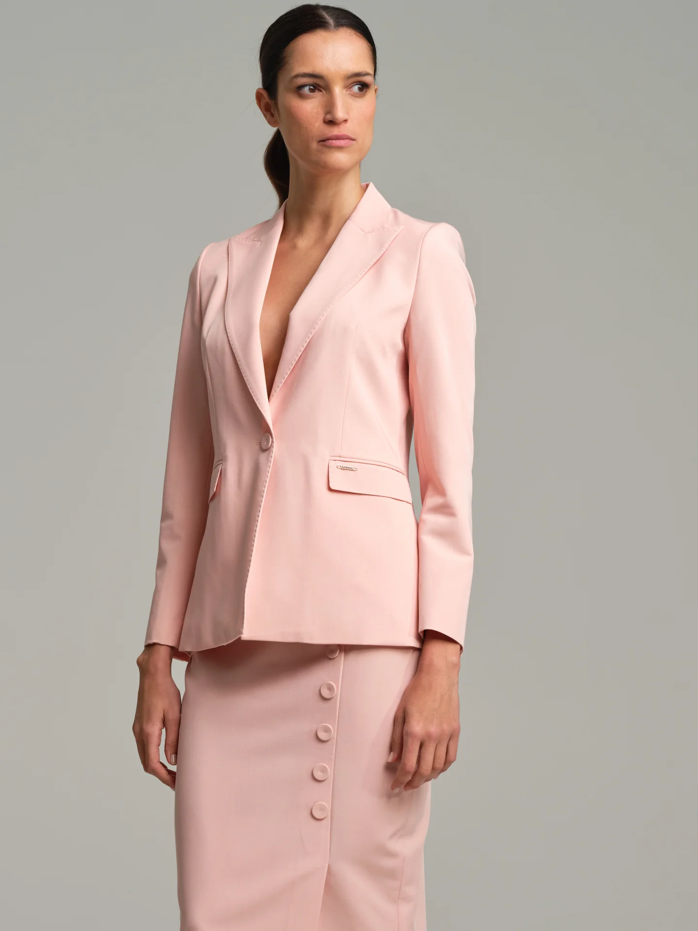 Pencil skirt with decorative buttons - Image 3