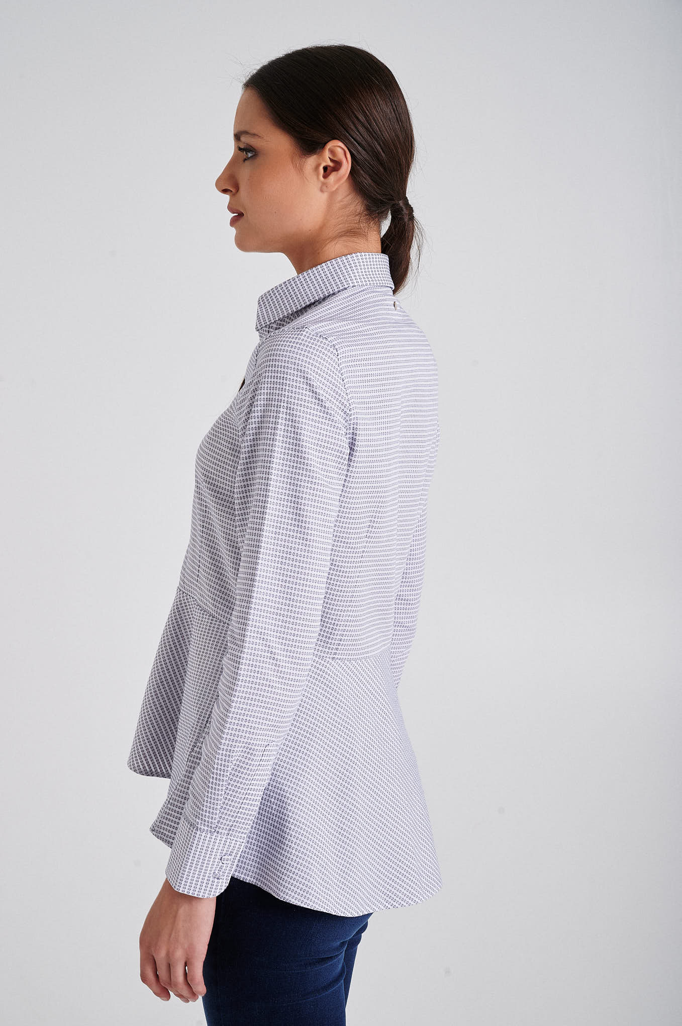 Peplum bottom slim fit shirt - Image 5