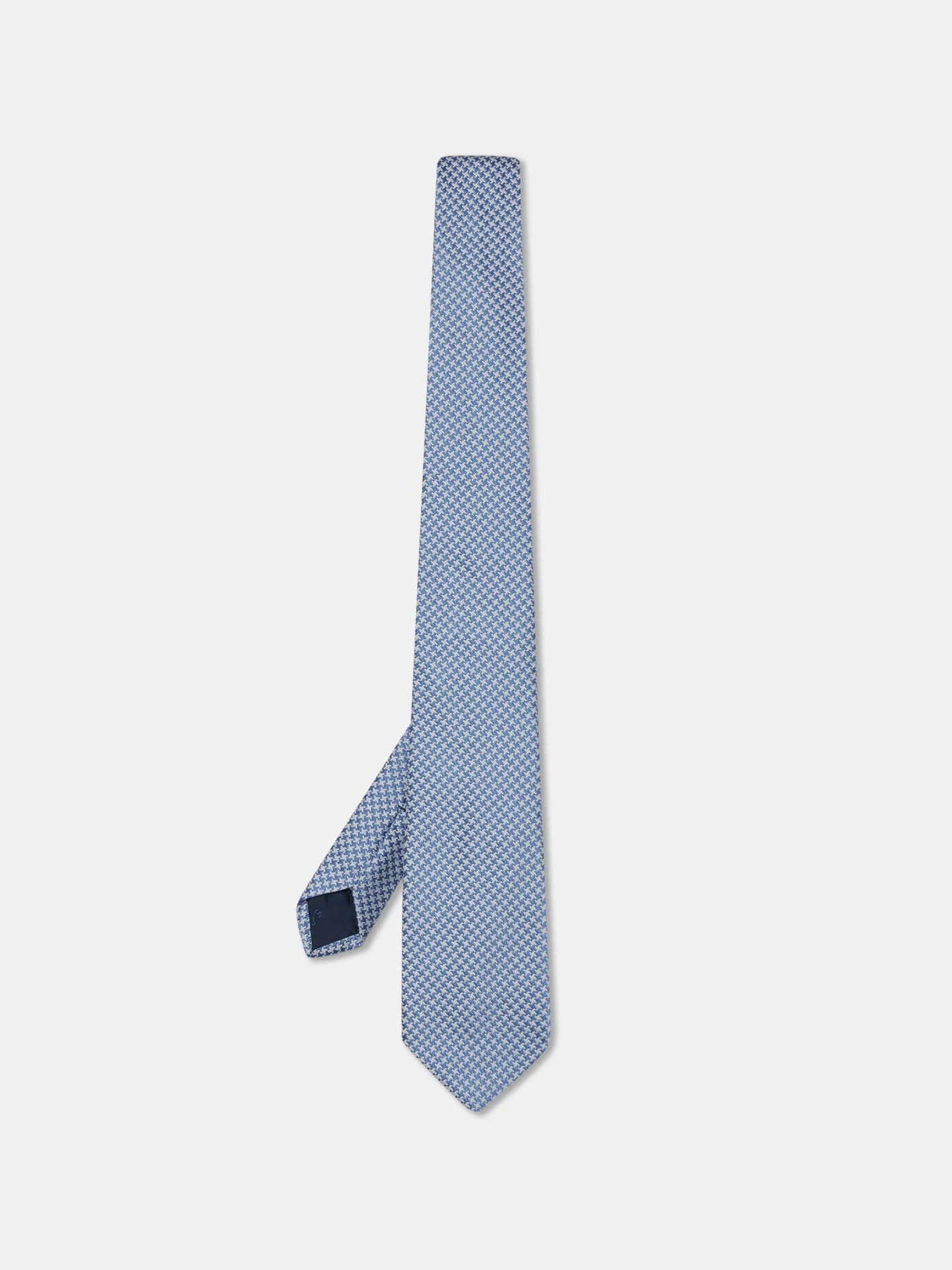 Pied de Poule Pattern Tie 100% Silk 8cm