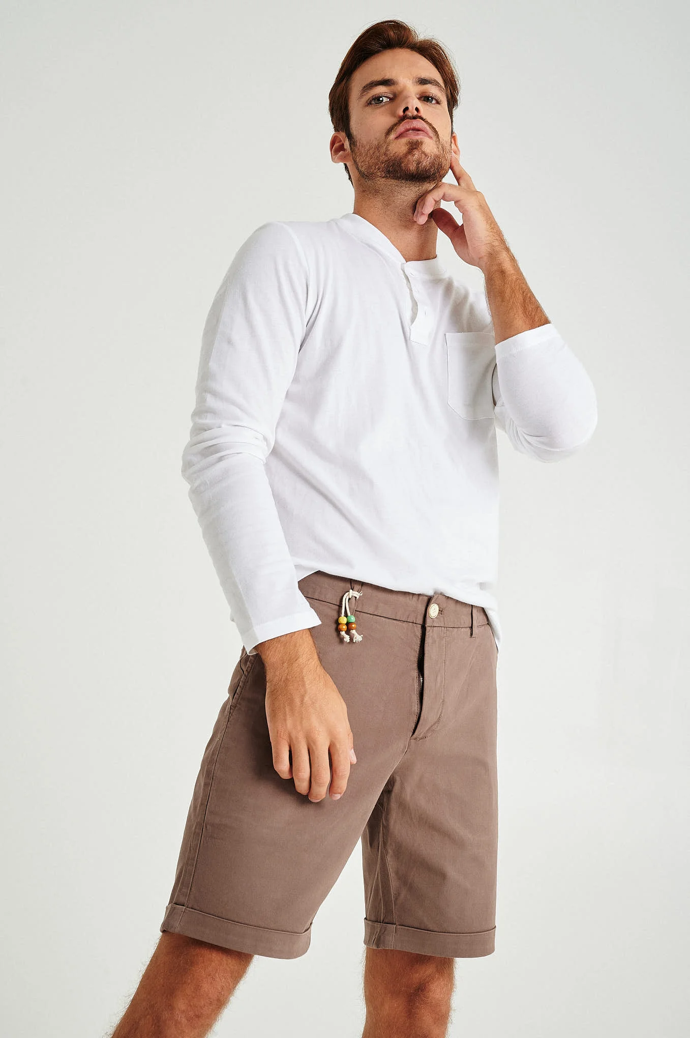 Plain basic with organic cotton bermuda shorts - Image 5