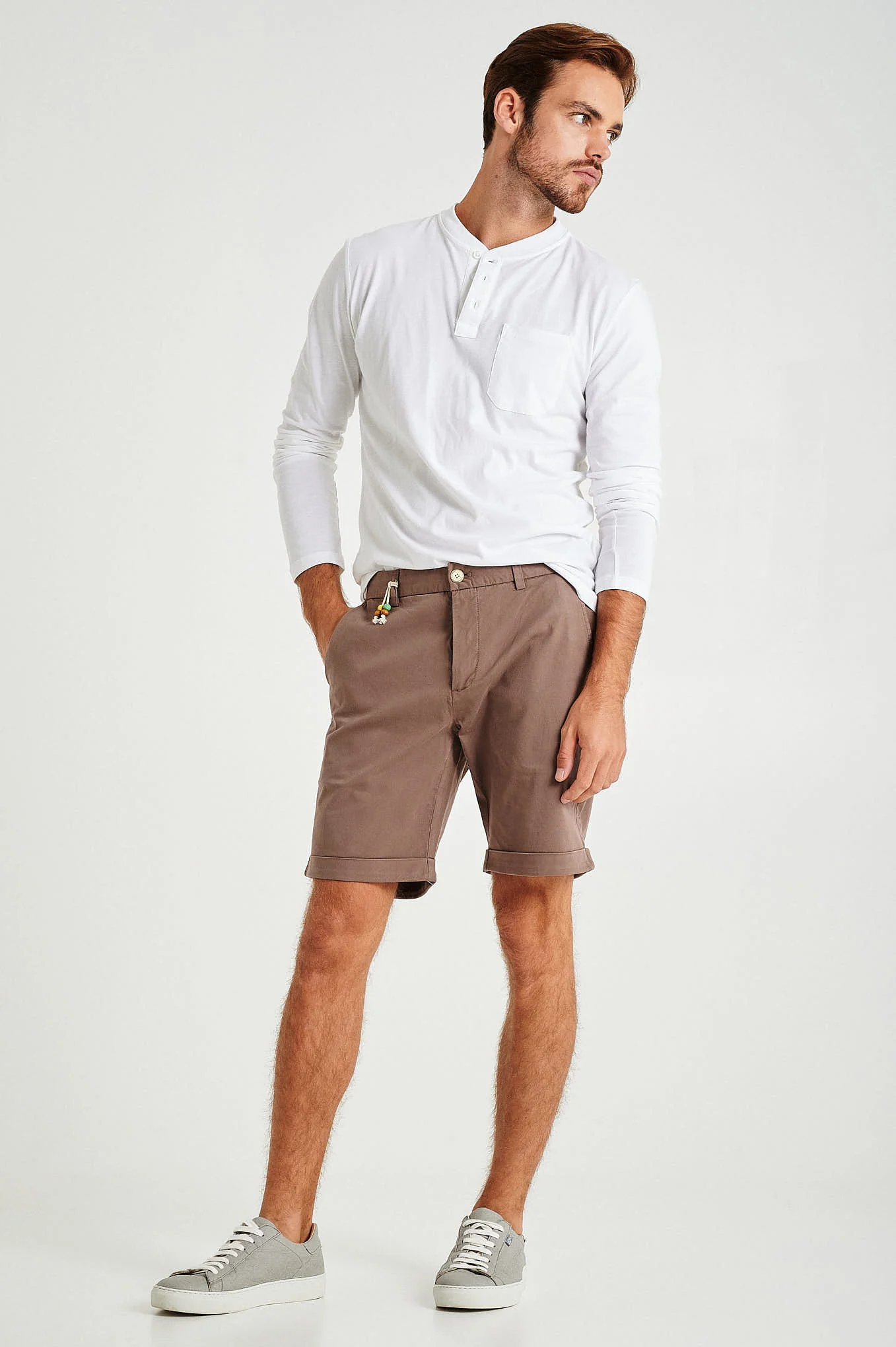 Plain basic with organic cotton bermuda shorts - Image 6