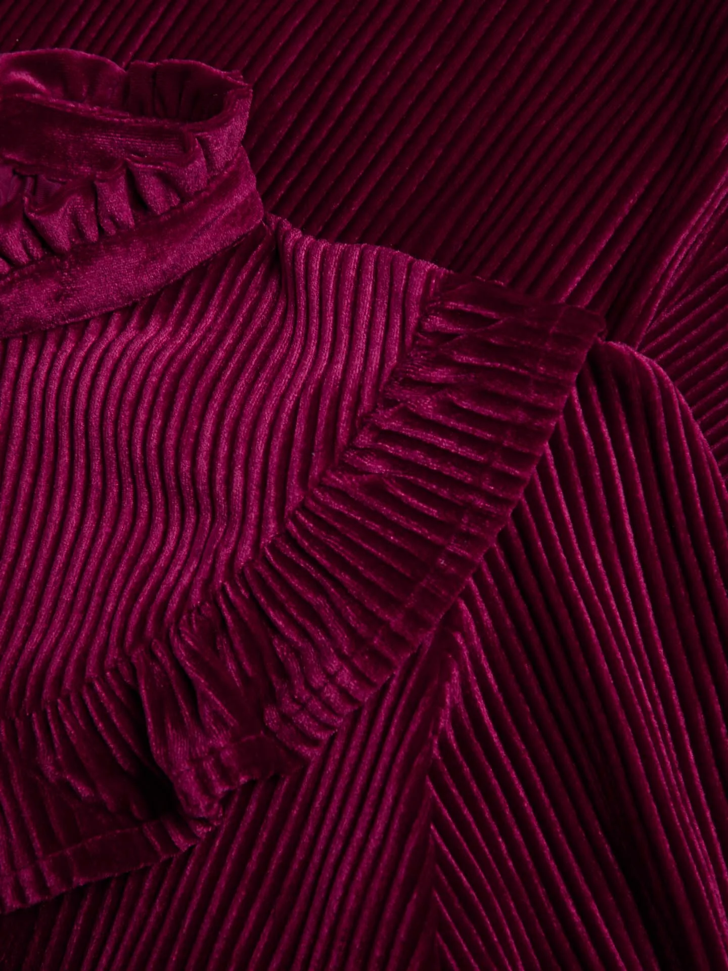 Pleated Velvet Jumpsuit - Image 6
